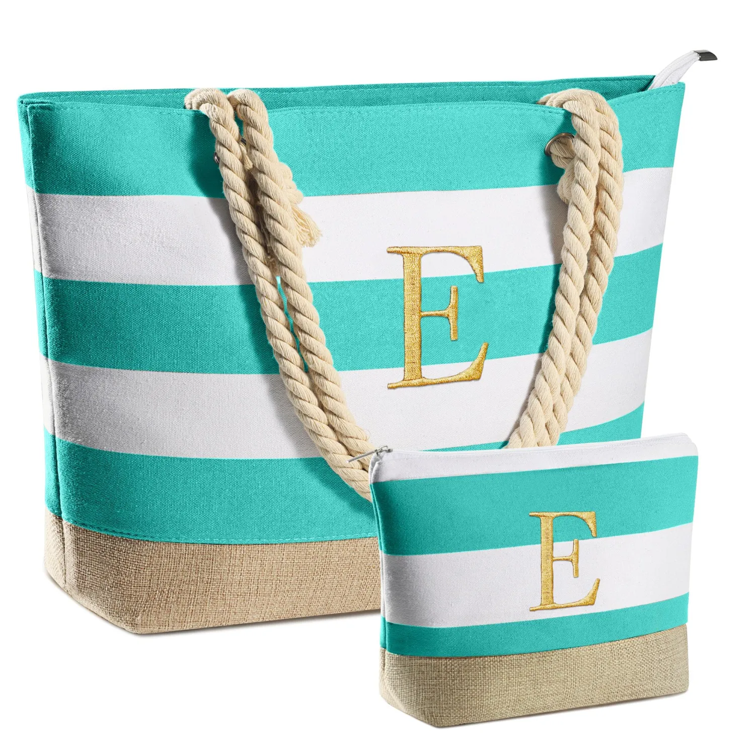 YOOLIFE Beach Bags for Women - Travel Canvas Beach Tote, Pool Waterproof Bag, Travel Essentials, Gifts for Women Birthday