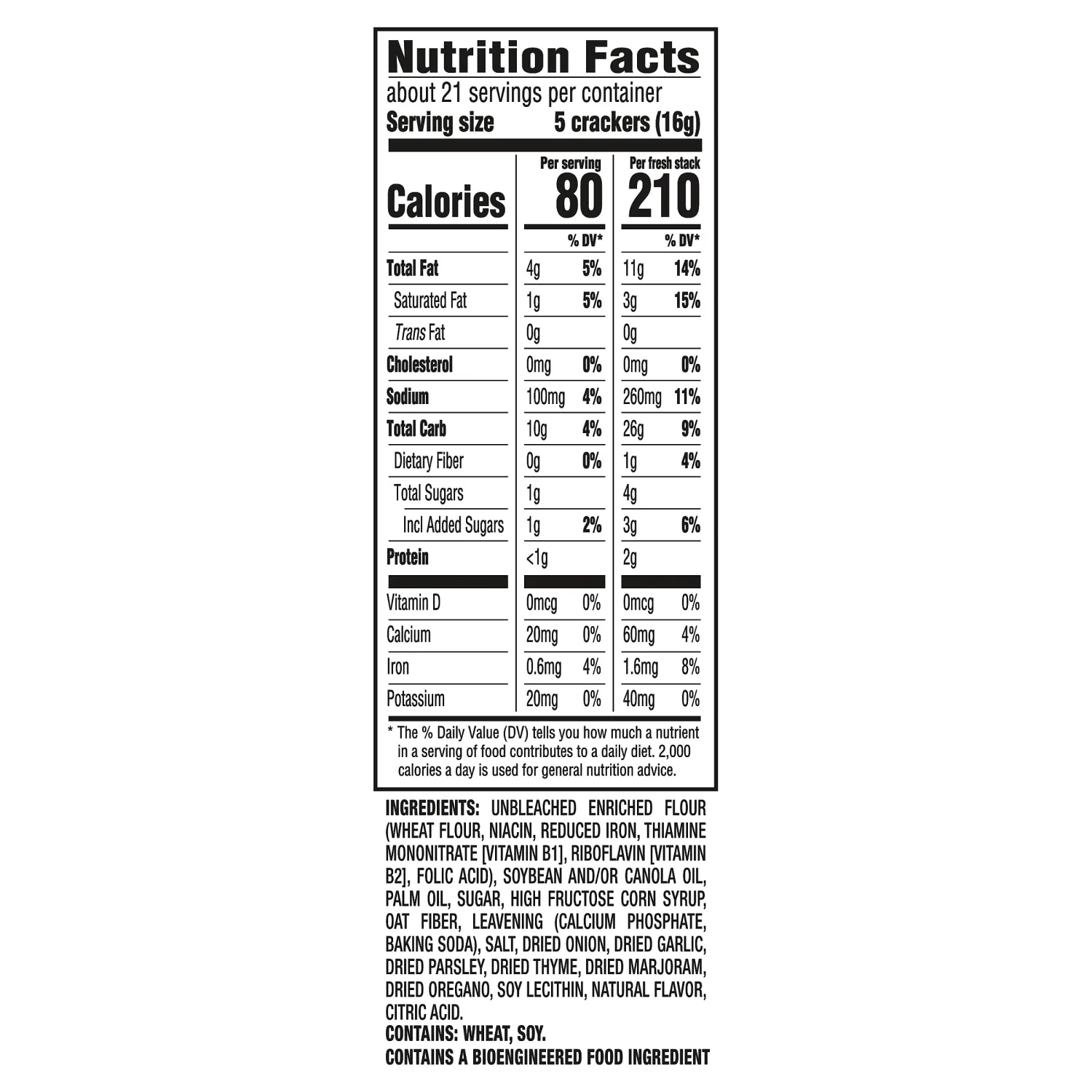 RITZ Fresh Stacks Zesty Herb Crackers, Travel Snacks, 11.8 oz (8 Multi Snack Packs) (Pack of 2)