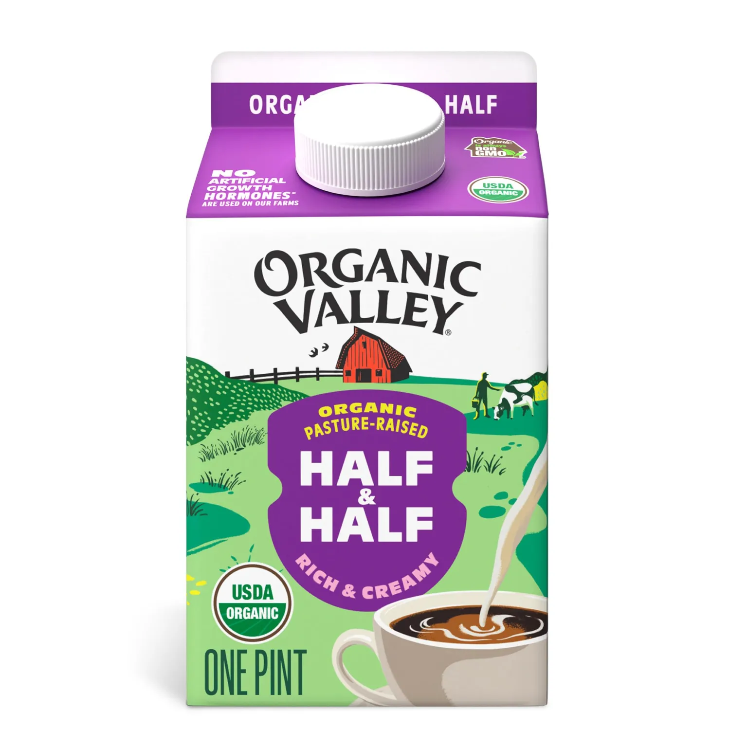 Organic Valley Half & Half, 16 fl oz