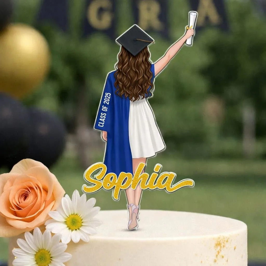 Personalized Graduation Cake Topper, Graduation Decoration, Congrats Decor Senior Cake Topper Seniors 2026, Grad Party