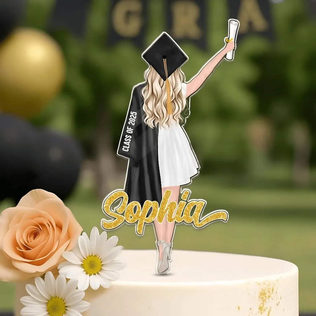 Personalized Graduation Cake Topper, Graduation Decoration, Congrats Decor Senior Cake Topper Seniors 2026, Grad Party