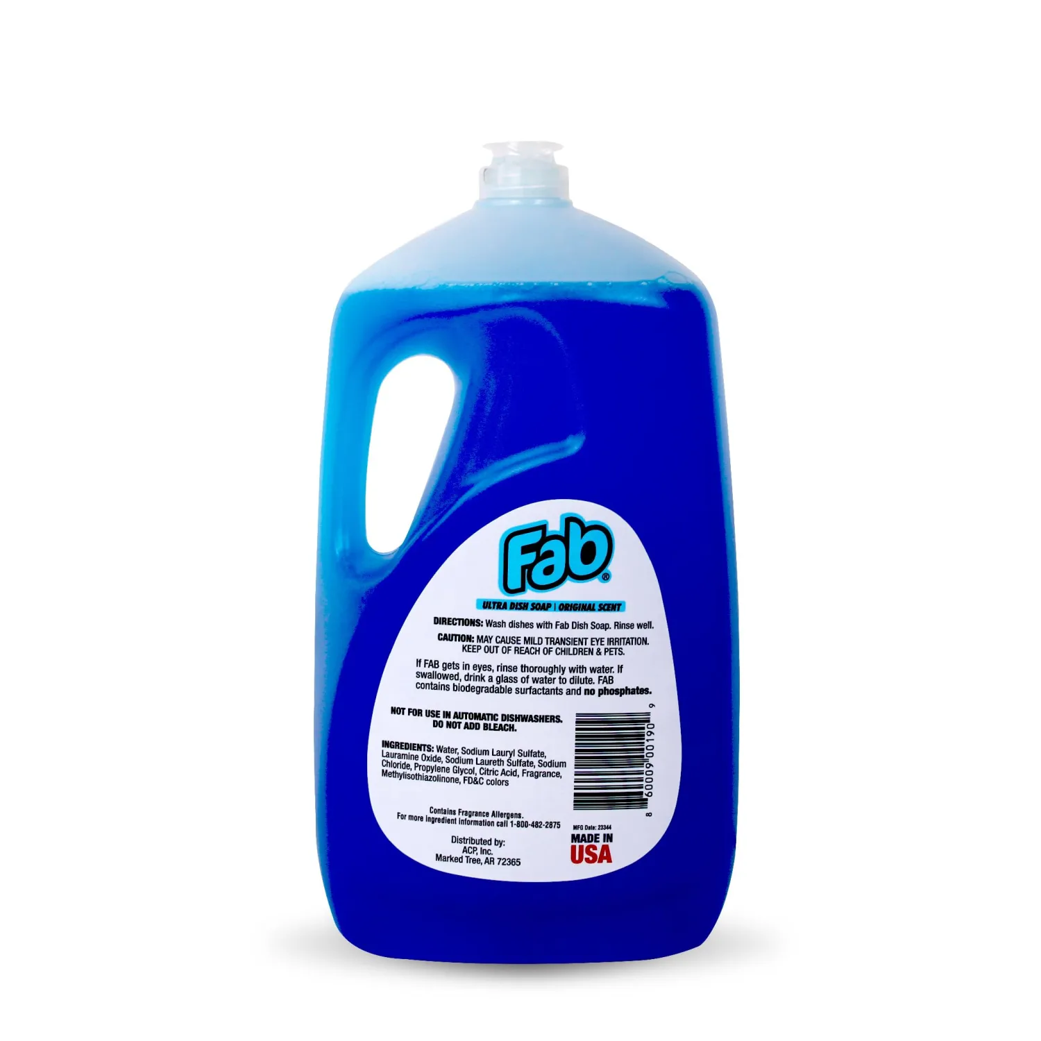 La's Totally Awesome Fab Liquid Dish Soap, Original Scent, 90 fl oz (Pack of 2) – Powerful Grease-Cutting Dish Liquid, All Purpose Dish Soap