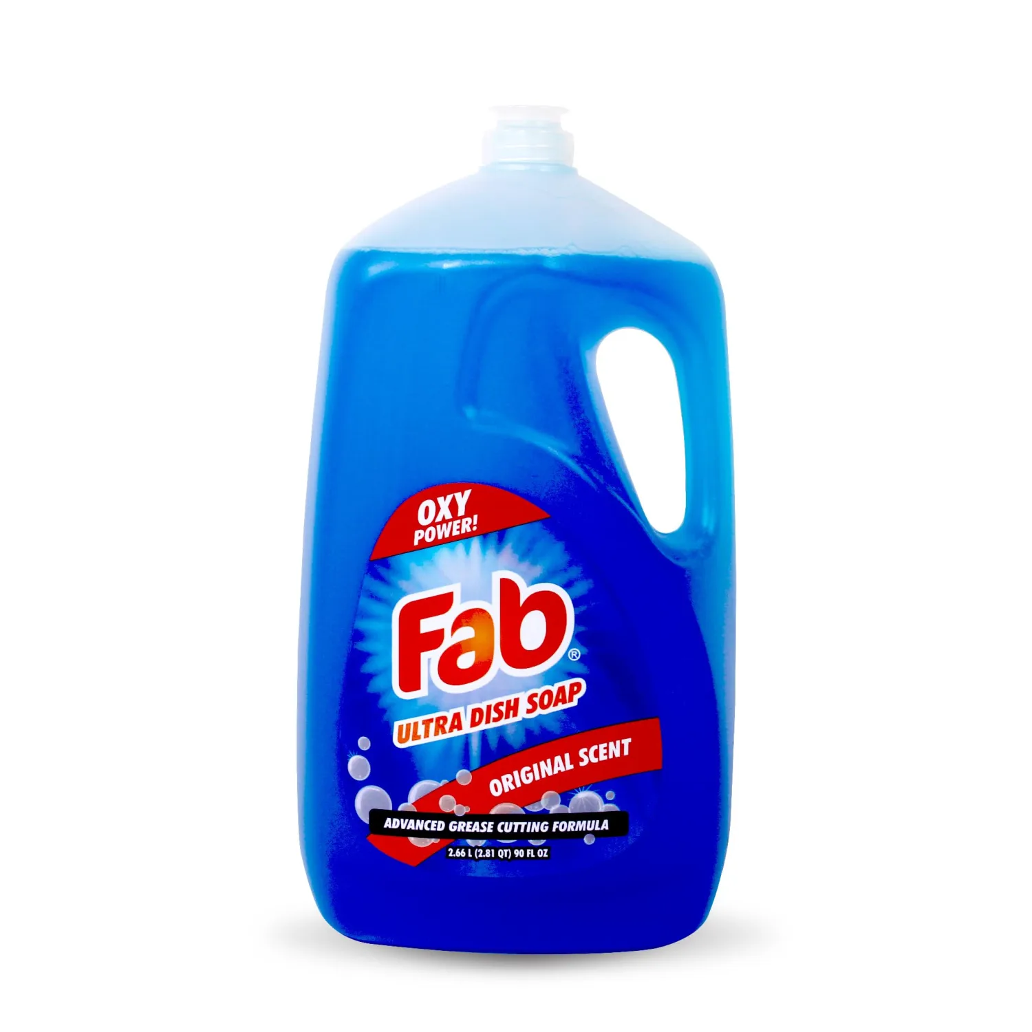 La's Totally Awesome Fab Liquid Dish Soap, Original Scent, 90 fl oz (Pack of 2) – Powerful Grease-Cutting Dish Liquid, All Purpose Dish Soap