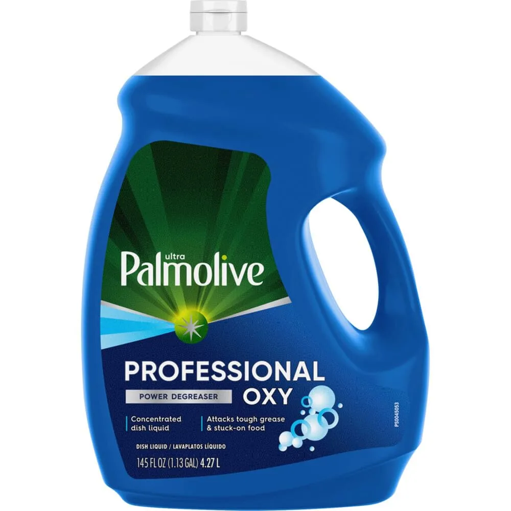 Palmolive Professional Oxy Power Degreaser Liquid Dish Soap, Fresh Scent, 145 Oz Bottle, 4/carton