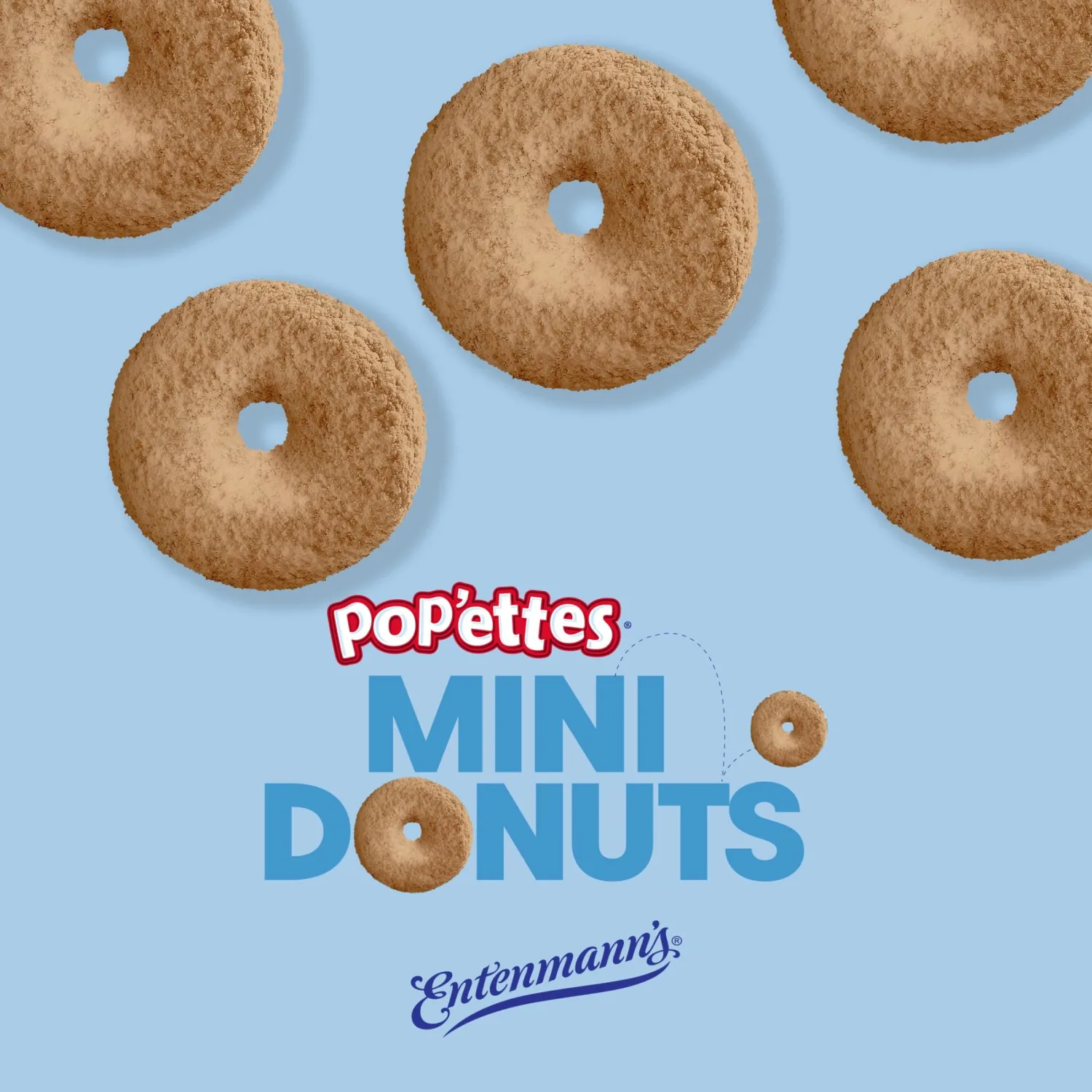 Entenmann's Pop'ettes Cinnamon Mini Donuts, 9 oz Bag