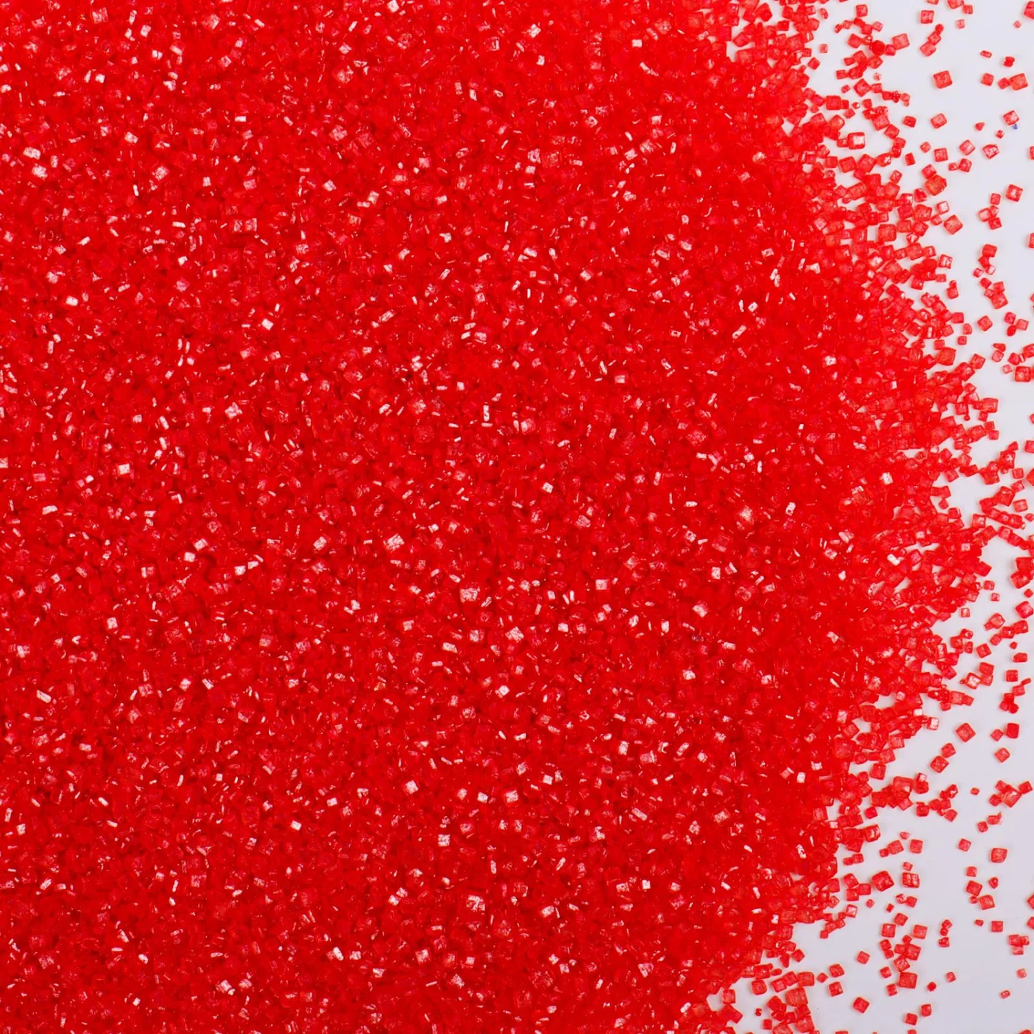 Red Sanding Sugar - Sparkling Sugar Crystals for Baking Decorations (130g/4.6oz) - Edible on Cookies, Cupcakes, Cakes, Ice Cream | Wedding, Party, Valentines Sugar Sprinkles