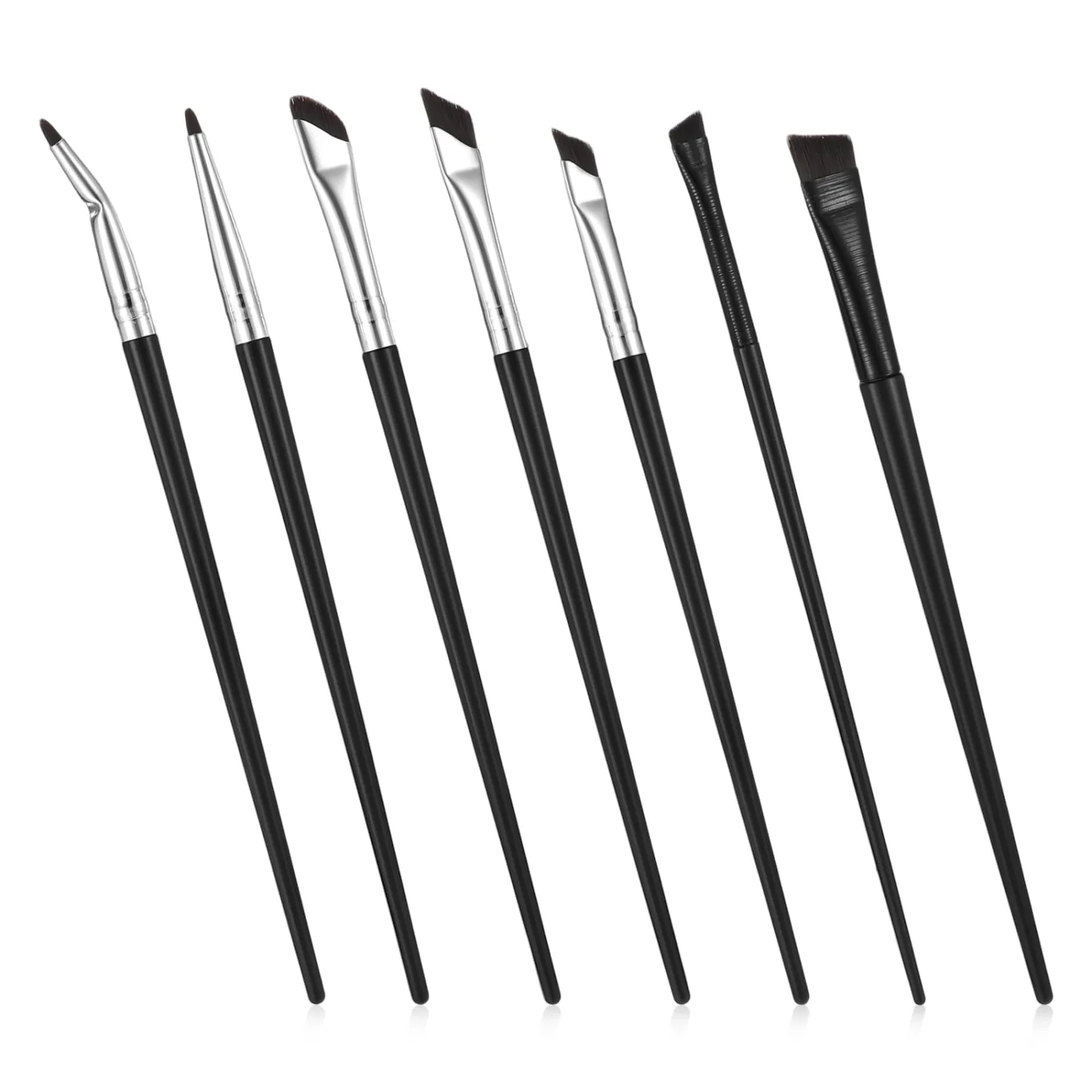 7Pcs Angled Eyeliner Brush Ultra Thin Eyeliner Brushes Eyebrow Concealer Brush Eye Brow Brushes Eyebrow Angled Brushs for Women