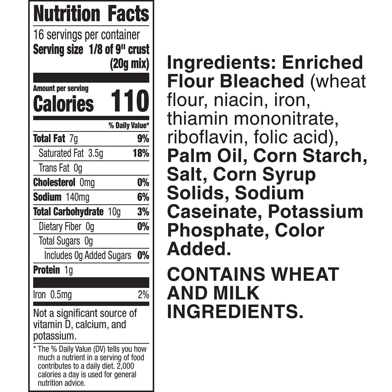 Betty Crocker Pie Crust Mix, Makes Two 9-inch Crusts, 11 oz.