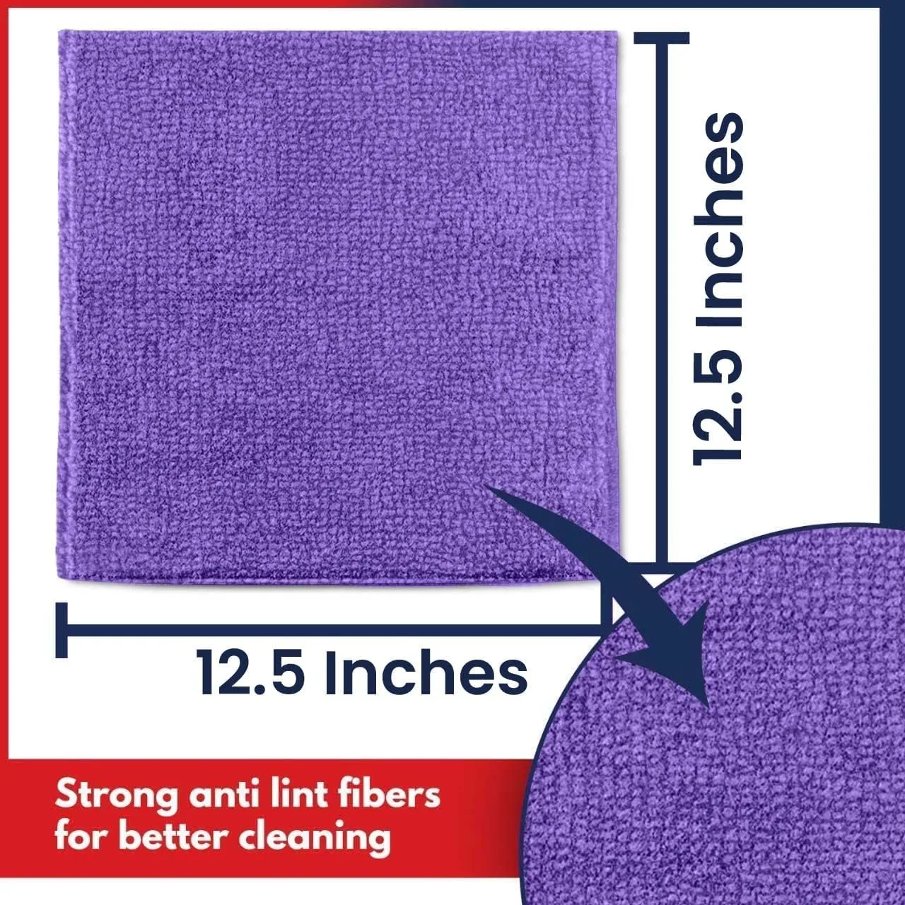 USANOOKS Premium 300GSM Microfiber Cleaning Cloth - 12.5"x12.5" High Performance - 1200 Washes, Ultra Absorbent Microfiber Towels for Cars Undercarriage, Rims & Engine Bay Cleaning - Microfiber Cloth