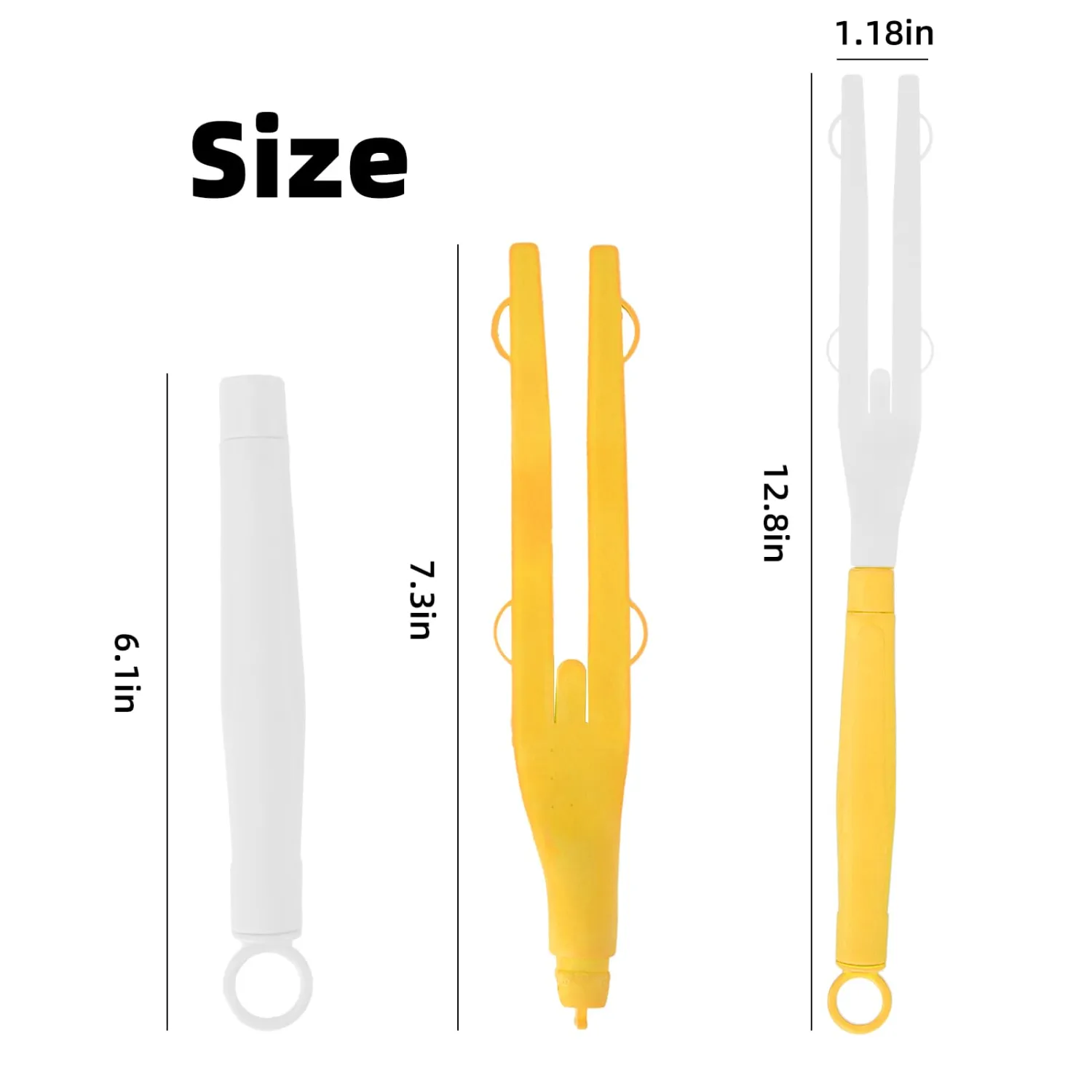 Duster Handle Compatible with Swiffer Duster,Replacement Extendable Dusters Mop Handles for Swiffer Refill,Replaceable Small Duster Refill Handles for Tight Spaces(Yellow,1Pcs)