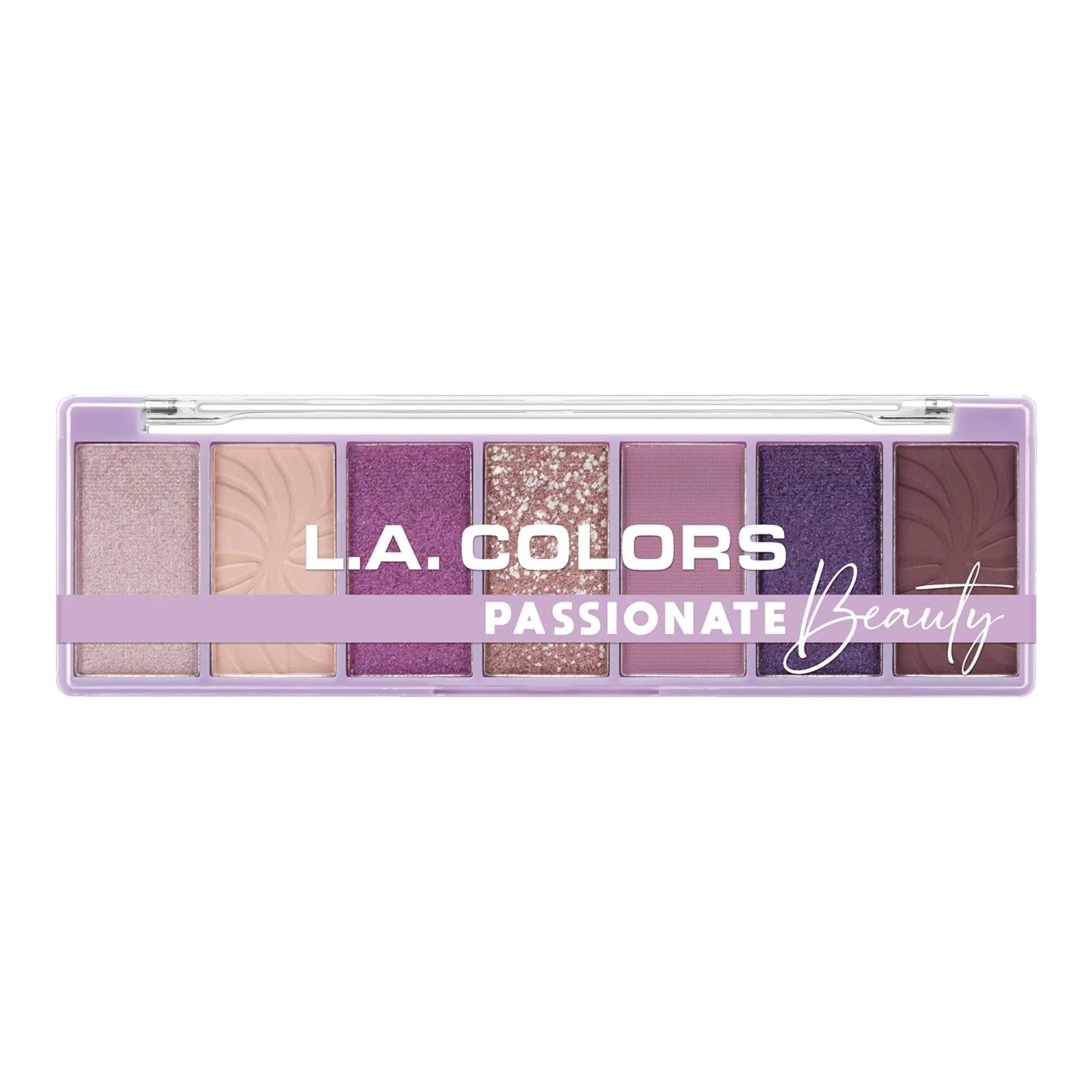 L.A. COLORS 7PC Color Eyeshadow Palette, Passionate CES500