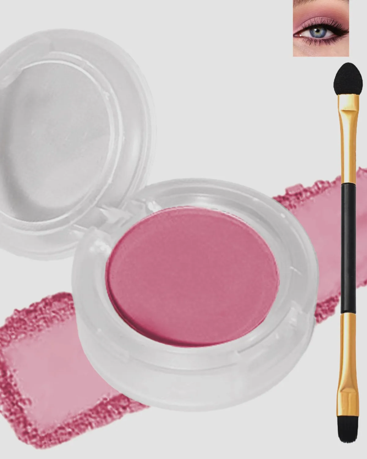 Single Matte Eyeshadow, Pink Eye Shadow Blush Palette Makeup,High Pigment Waterproof Nude Multiuse Pressed Eye Shadows Powder with Smooth Powder,Lightweight Blendable Formula for Daily Eye Look-342