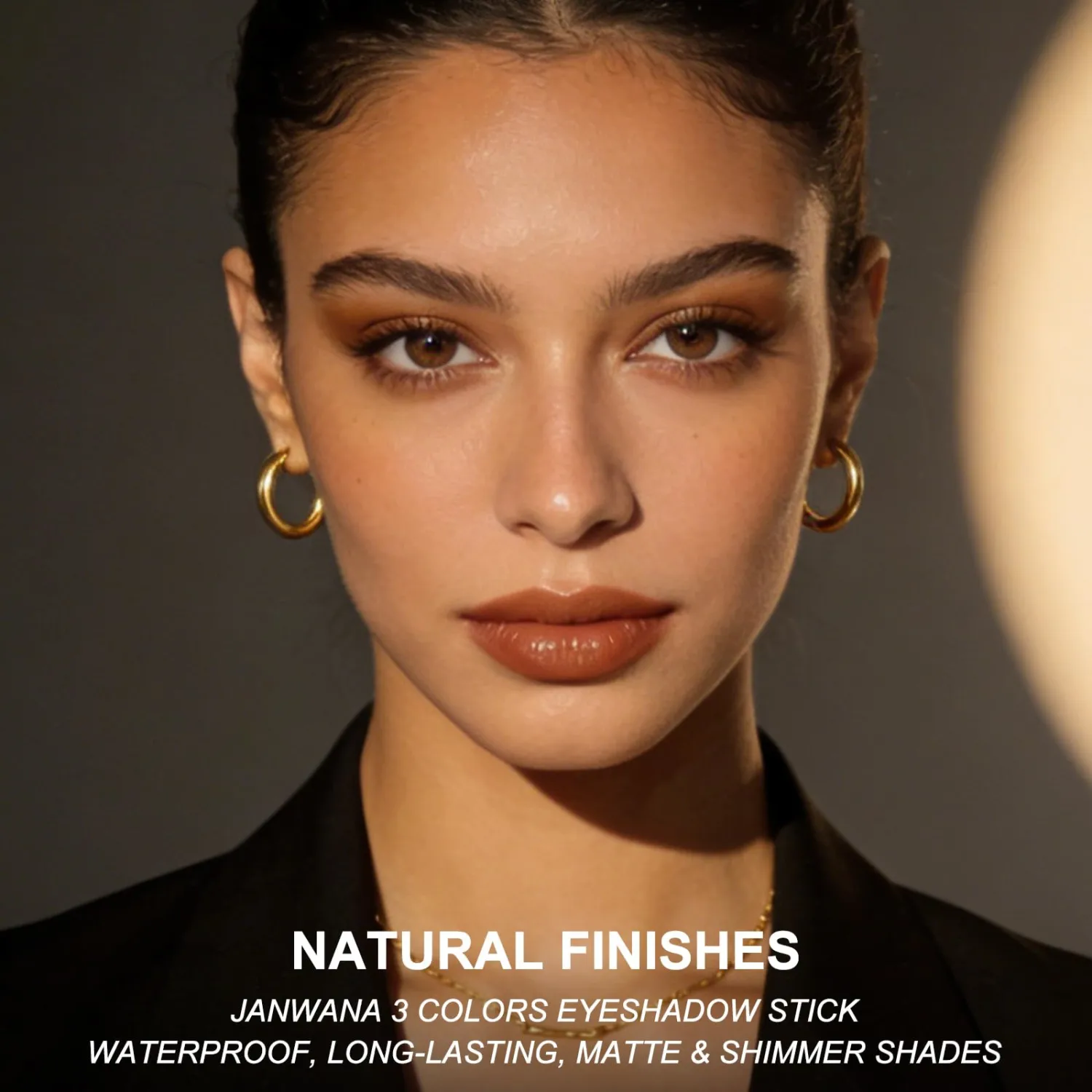 3 Colors Cream Eyeshadow Stick, Silky Smooth Long Lasting Waterproof Eye Shadow Makeup Stick, Easy Application Shimmer Finish Eyeshadow Pencil - 04 Fine Glitter Roses