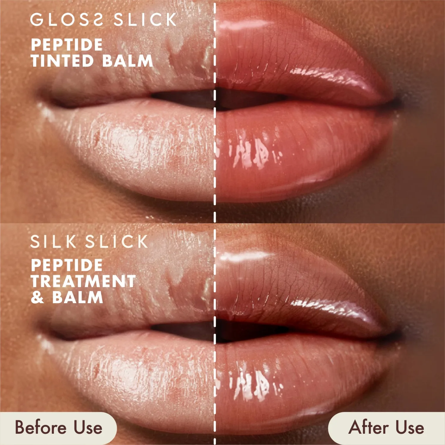 Absolute New York Gloss Slick Peptide Tinted Balm, Weightless and Non-Sticky, Soft Hydrated and Plump Lips (MLPT05 Vanilla Bean)
