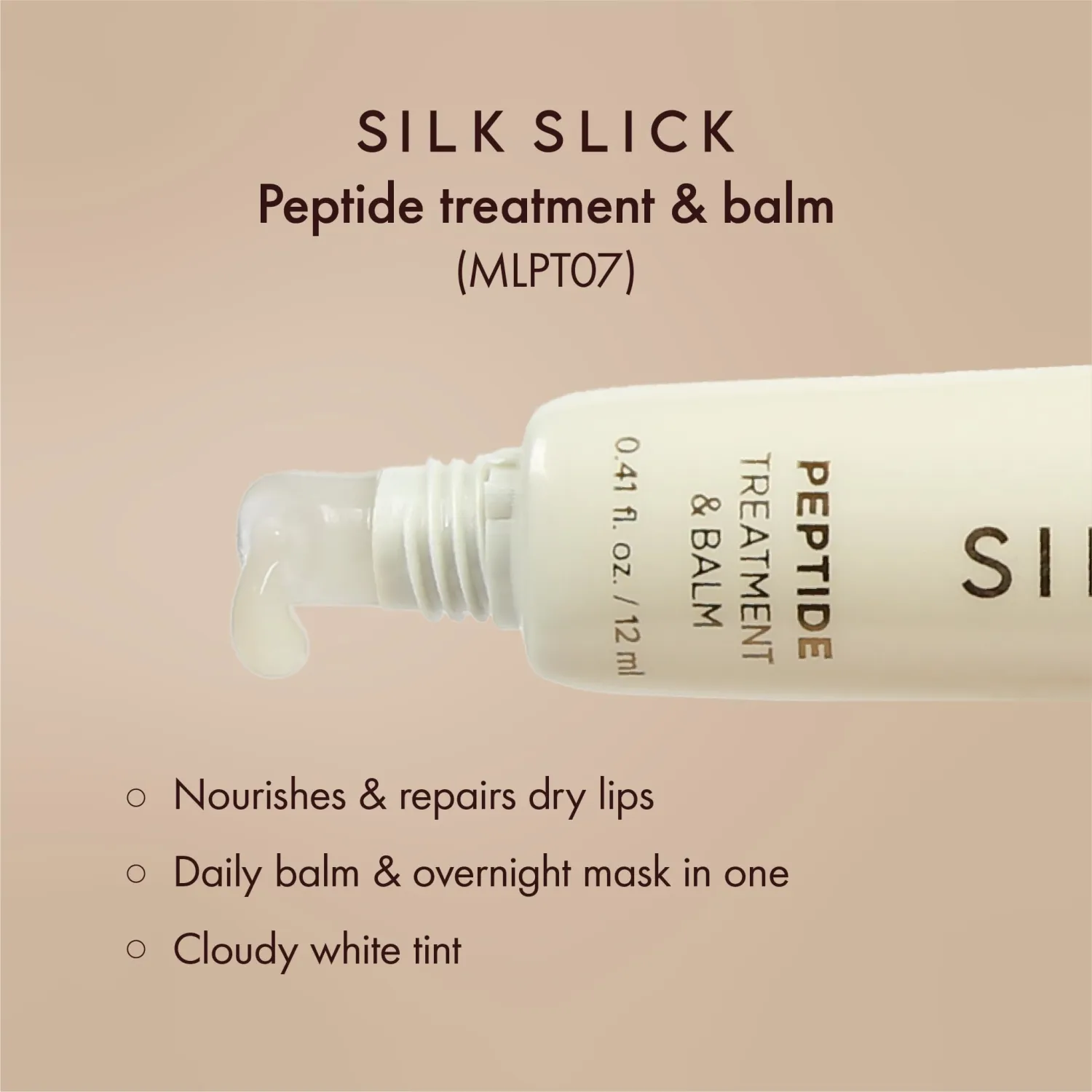 Absolute New York Gloss Slick Peptide Tinted Balm, Weightless and Non-Sticky, Soft Hydrated and Plump Lips (MLPT07 Peptide Treament Balm)