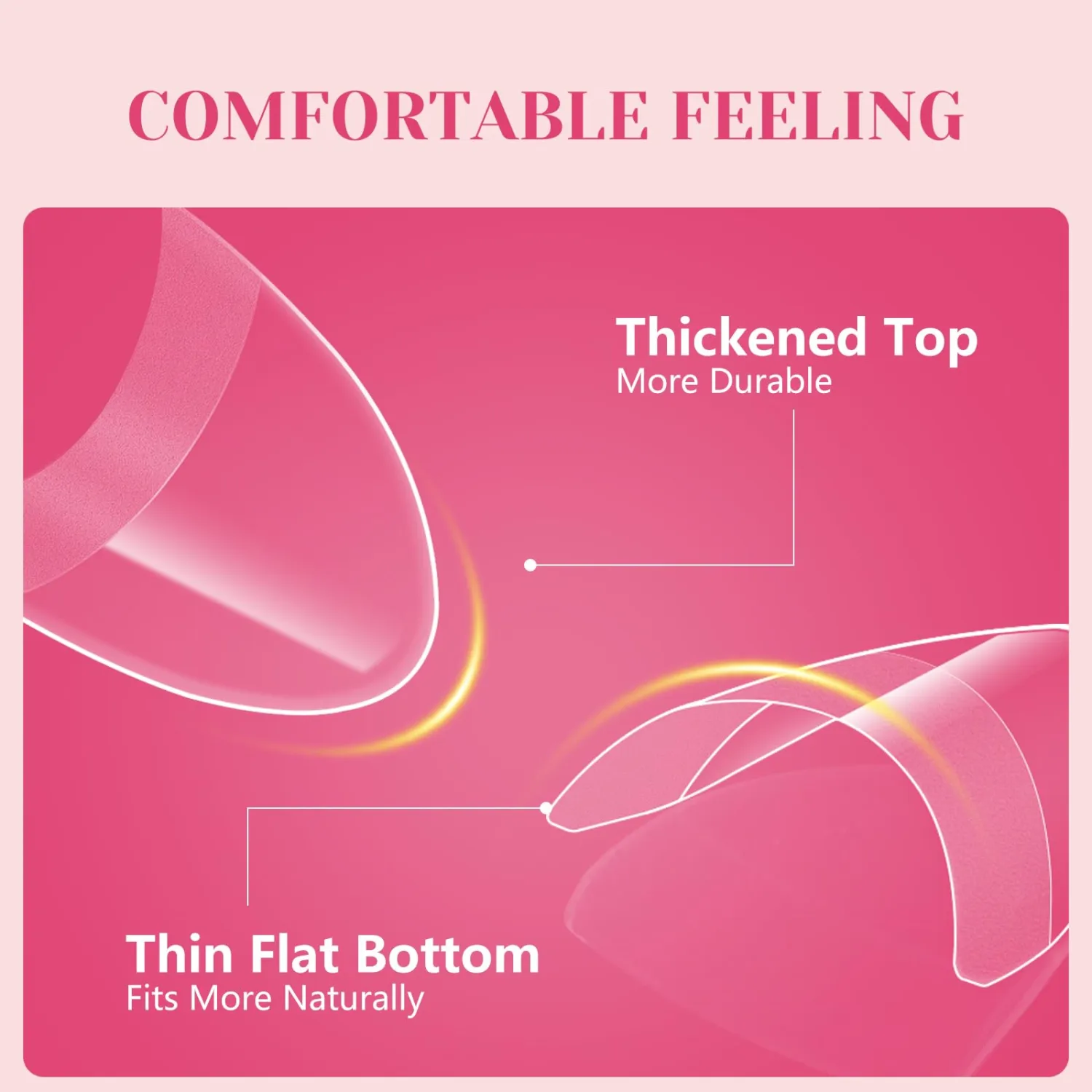 LIONVISON Short Almond Nail Tips Half Cover, 600PCS Extra Short Almond Soft Gel Nail Tips, Pre-shaped Clear False Nails with Handles for Acrylic Nail Salon with Box 12 Sizes