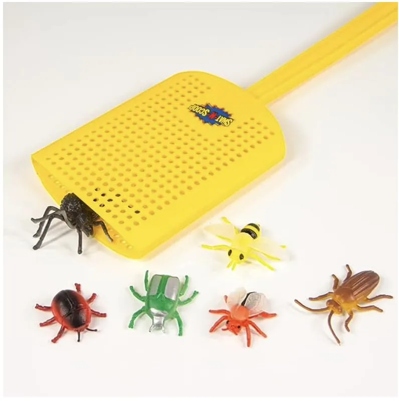 Heavy Duty Fly Swatter and Spider Catcher and Release (1, Yellow). Insect Fly Catchers for Inside Home. House Fly Swatter or Humane Bug Catcher with Built in Insect Scoop.
