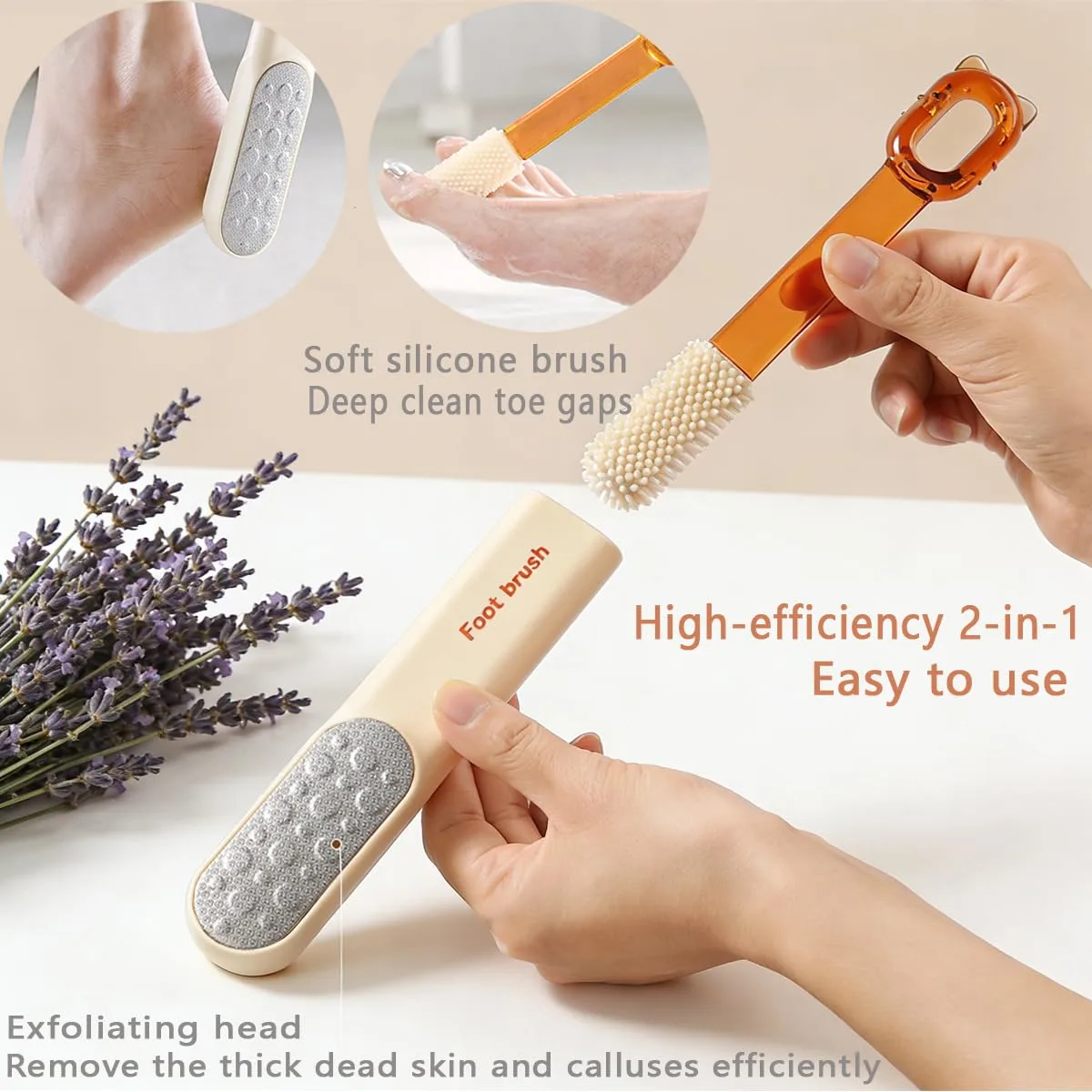 Dual-Sided Foot File-Callus Shaver with 21 Blades-Stainless Steel Foot Callus Remover & Foot Scrubber for Removing Calluses, Aged Keratin, Hard Dead Skin-Heel Scraper Pedicure Tool Kit