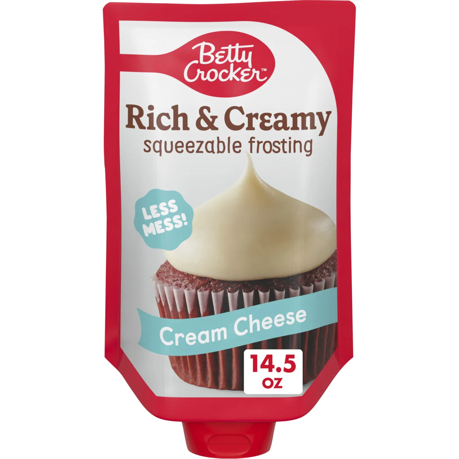 Betty Crocker Rich and Creamy Squeezable Frosting, Cream Cheese, 14.5 oz