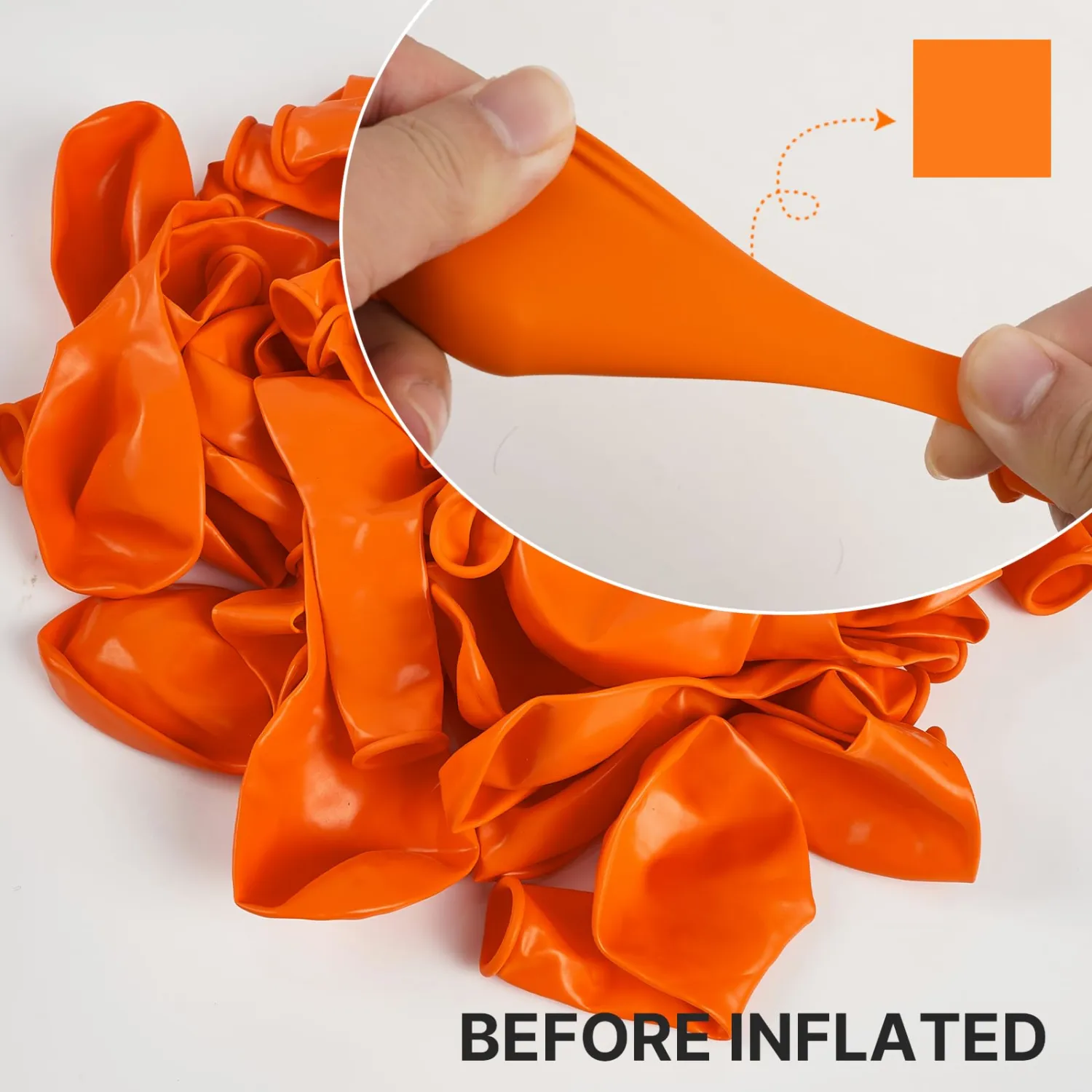 PartyWoo Orange Balloons 127pcs Different Sizes of 36 18 12 10 5 Inch Matte Fall Balloon Arch Kit Garland for Thanksgiving Halloween Little Cutie Baby Shower Birthday Party Decorations Orange-Y9