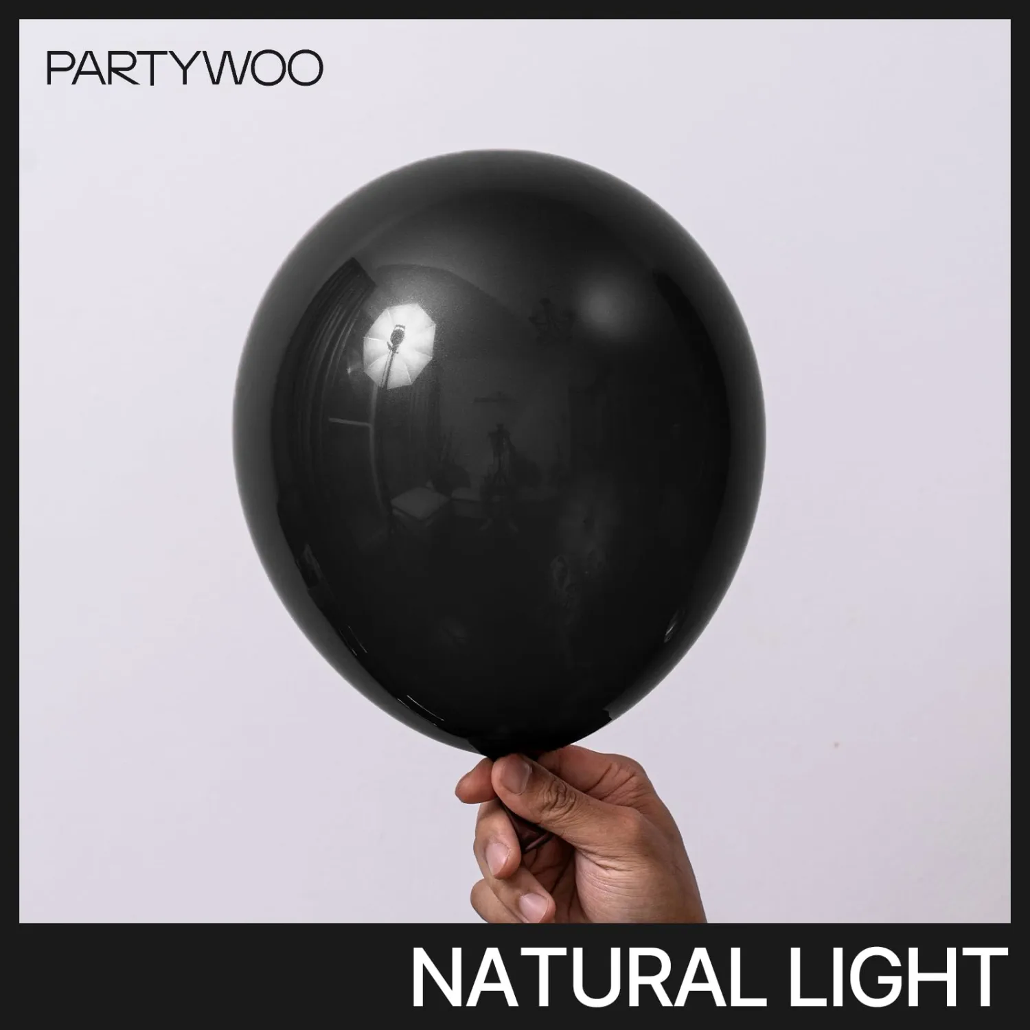 PartyWoo Black Balloons 127 pcs Different Sizes Pack of 36 18 12 10 5 Inch Matte Black Latex Balloon Arch Kit Garland for Graduation Halloween New Year Engagement Birthday Party Decorations Black-Y18