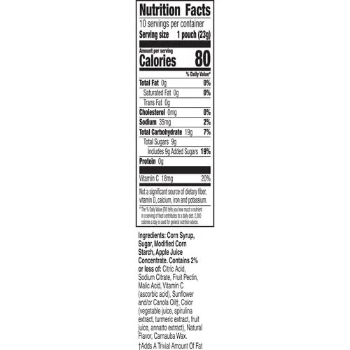 Minecraft Fruit Flavored Snacks, Fat Free and Gluten Free Snacks, 8 oz (10 Pouches)