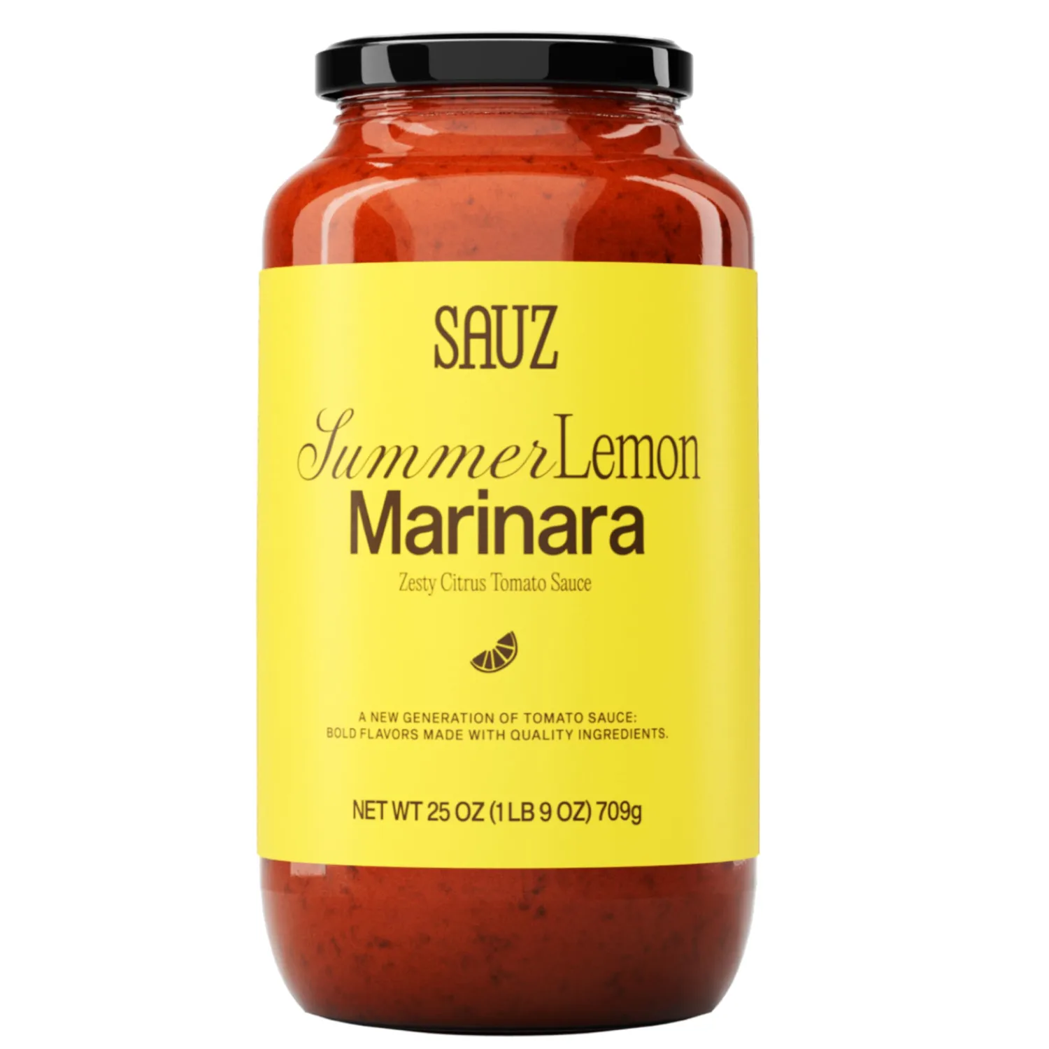 Sauz, Marinara Summer Lemon, 25 Ounce