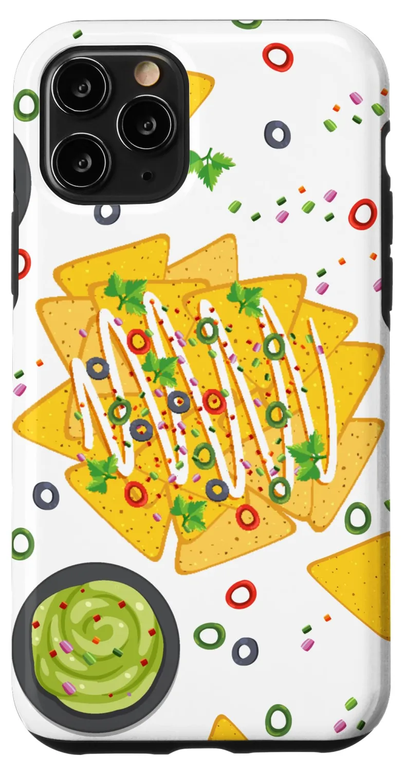 Cinco de Mayo Mexico Nachos Guacamole Chips Salsa Avocado Case for iPhone 11 Pro
