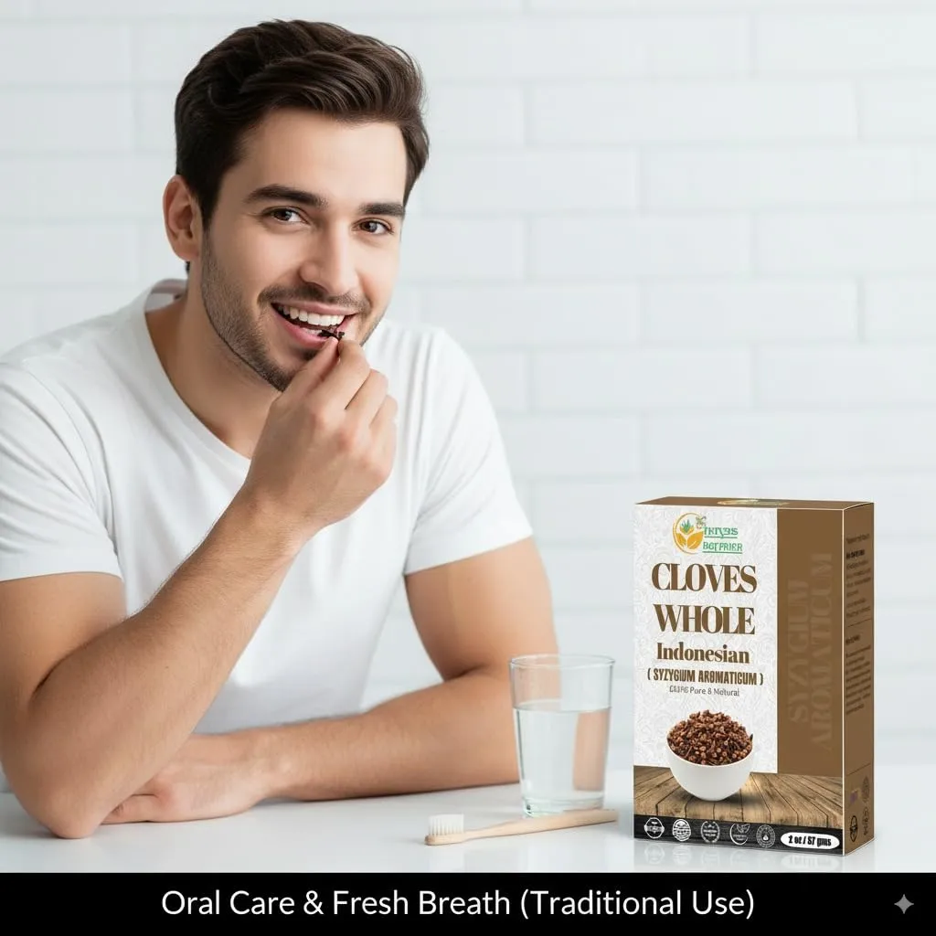 Herbs Botanica Cloves Whole Bulk Indonesian Premium Quality, Non-GMO, Gluten-Free Perfect for Cooking, Baking & Herbal Teas Aromatic & Fresh Spice in 2 oz Resealable Pack