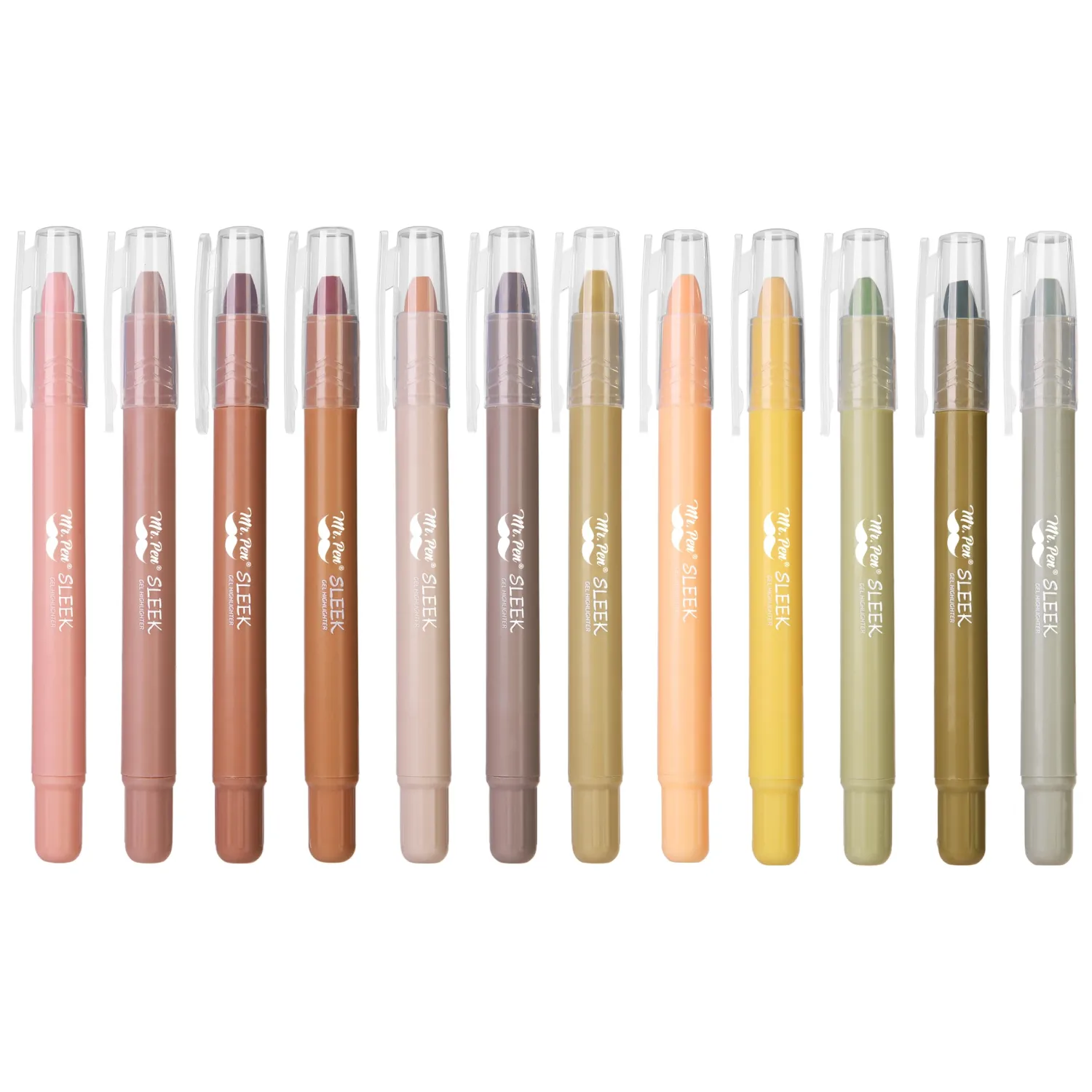 Mr. Pen- Gel Highlighter, 12 Pack, Vintage Colors, Bible Highlighters No Bleed, No Bleed Highlighters