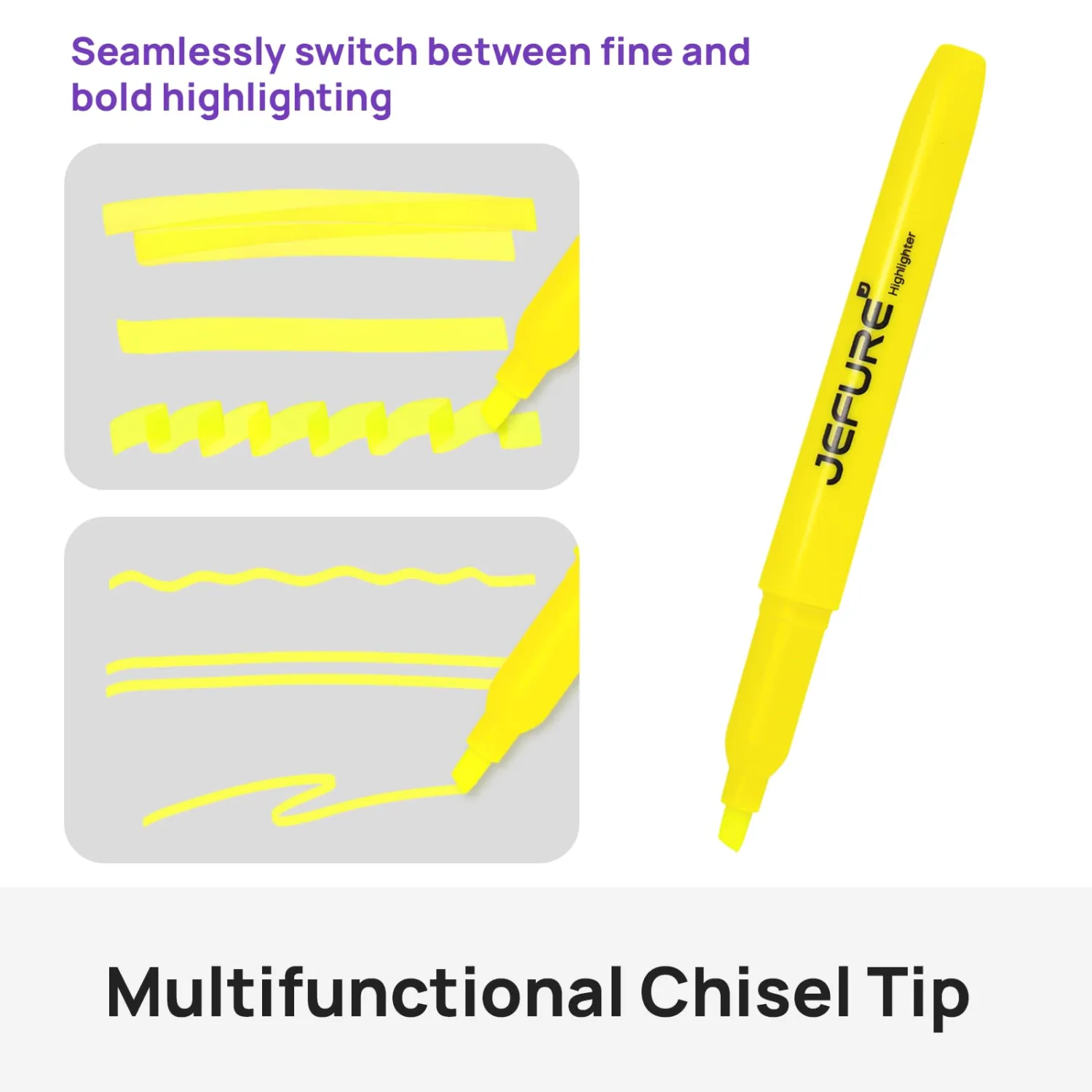 36 Pcs Highlighters, Chisel Tip, yellow Bible Highlighters Bulk - Quick Dry, Ideal for Studying, Note-Taking, School Supplies for Teachers
