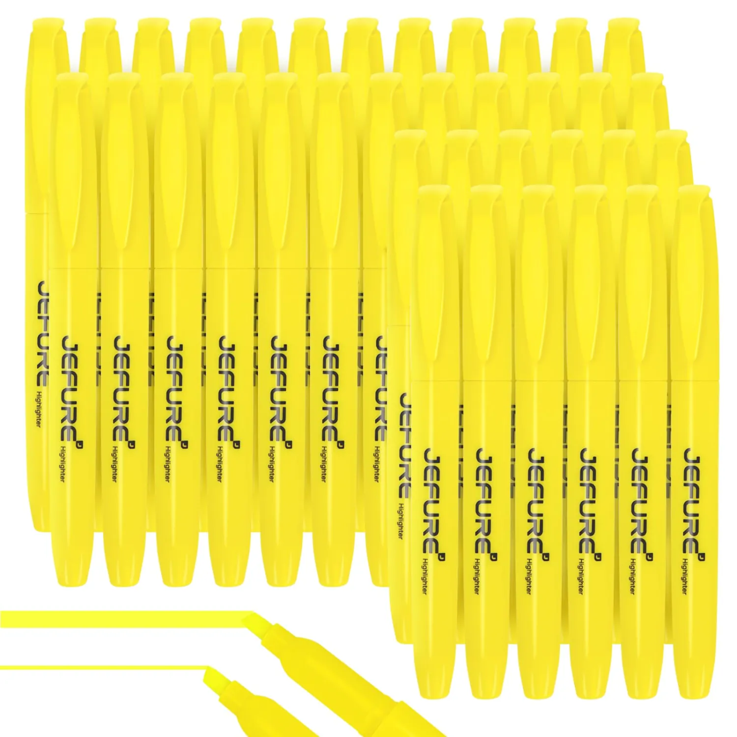 36 Pcs Highlighters, Chisel Tip, yellow Bible Highlighters Bulk - Quick Dry, Ideal for Studying, Note-Taking, School Supplies for Teachers