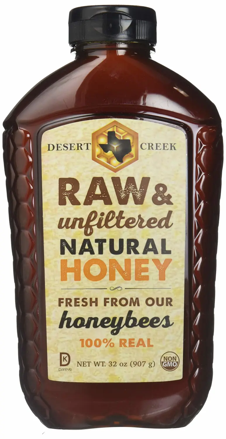 Real Raw American Honey, 32oz by Desert Creek. Non-GMO, Kosher, Go Texan Certified. Zero additivies.