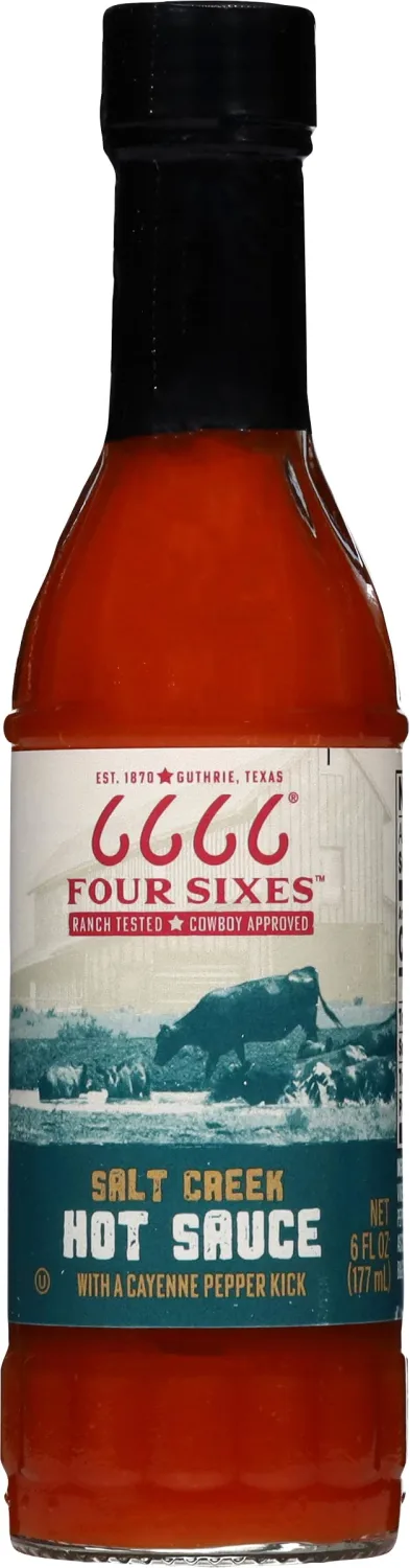 6666 Four Sixes Salt Creek Hot Sauce, 6 Ounce