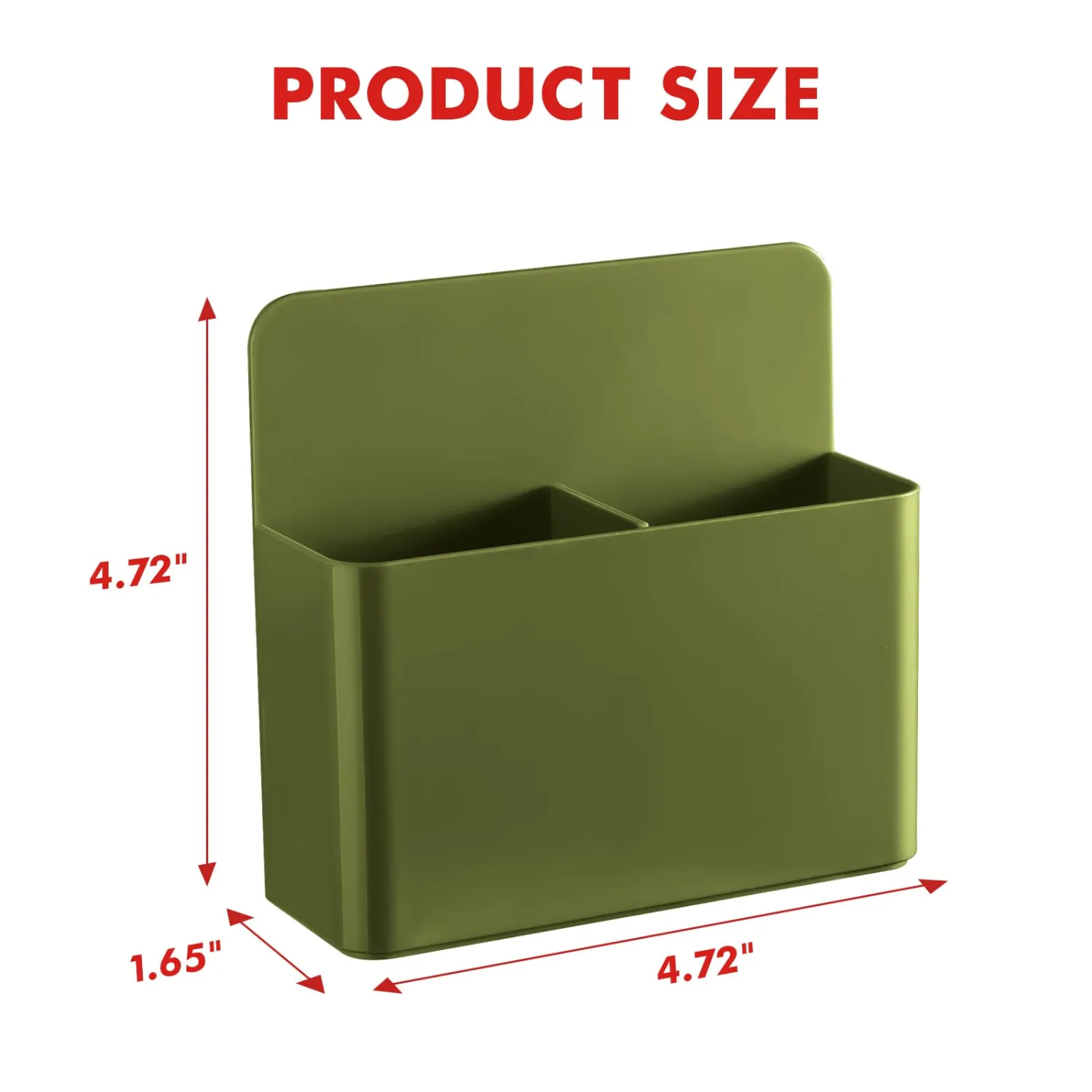 BEYGORM 2 Pack Plastic Magnetic Pen Holder for Refrigerator, Dry Erase Marker Holder for Whiteboard,Magnet School Locker Organizer Accessories, Pencil Cup, Pen Caddy (Army Green)