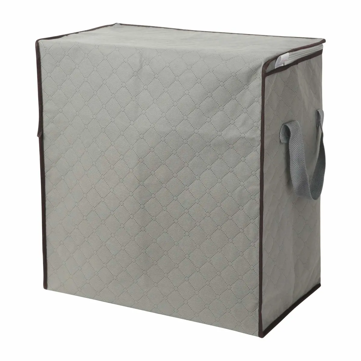 2 Pack Foldable Large Storage Bags 20 x 14 x 20 (L x W x H) inch for Comforter Quilt Blanket Clothes with Clear Window & Handles - Easy to Fit King Size Comforter Set - Closet Under Bed Organizer