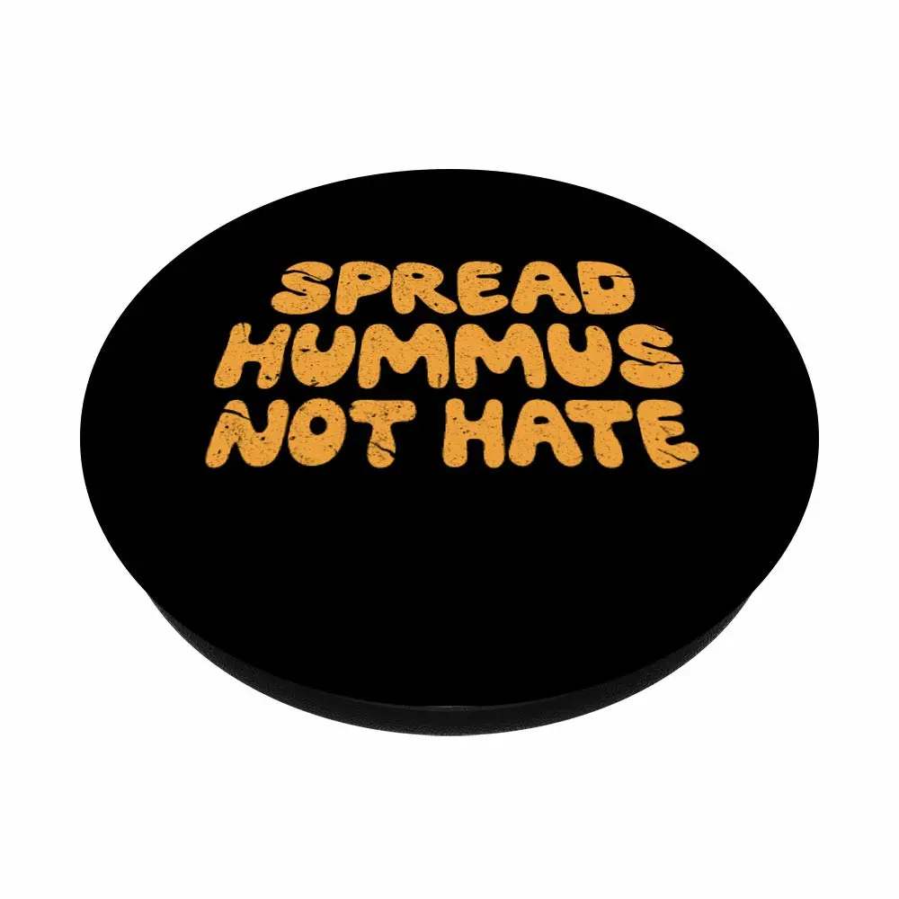 Spread Hummus Not Hate Funny Vegan Vegetarian PopSockets Swappable PopGrip