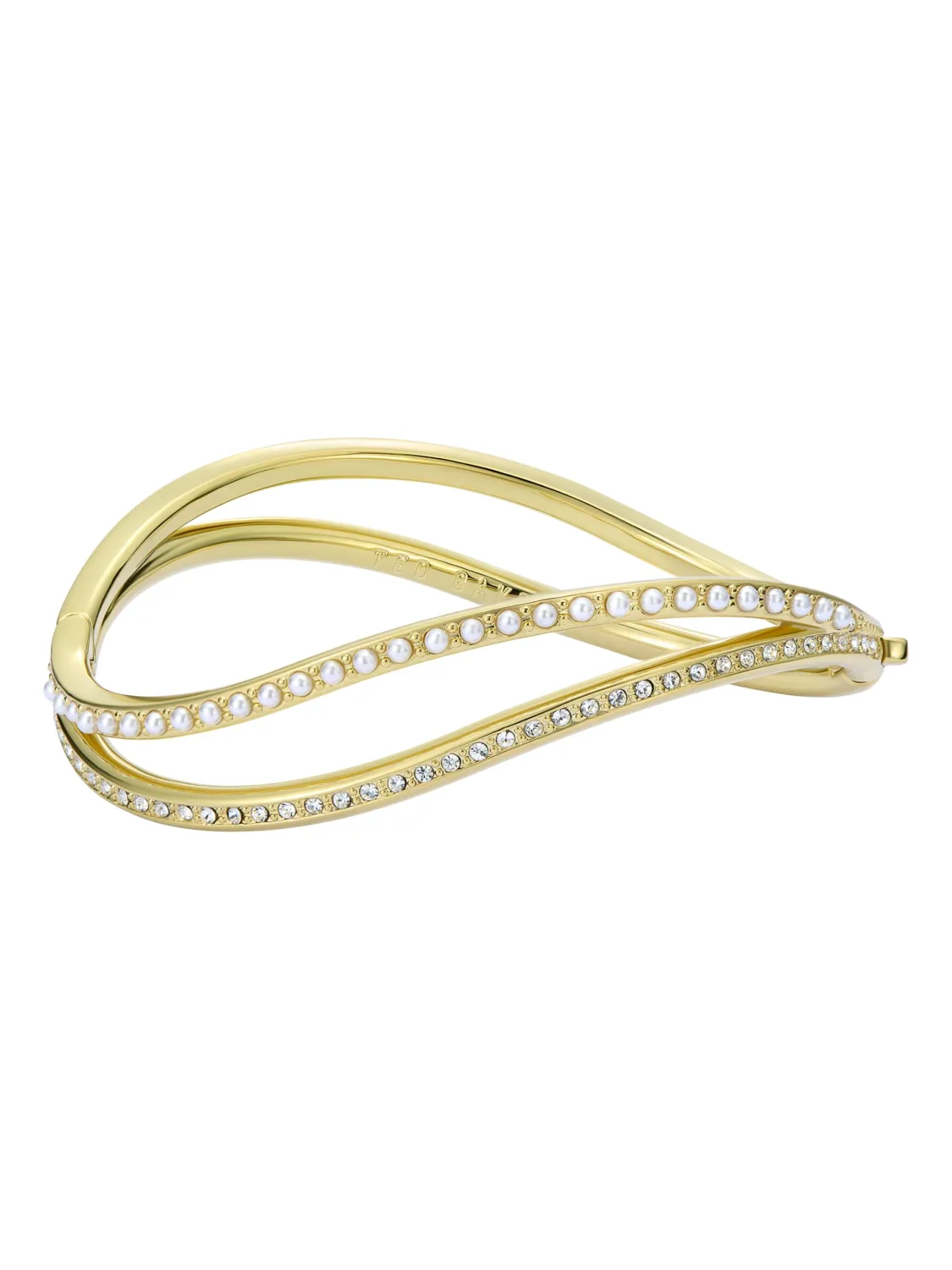 Ted Baker London Wavie Jewelled Wave Hinged Bangle Bracelet for Women