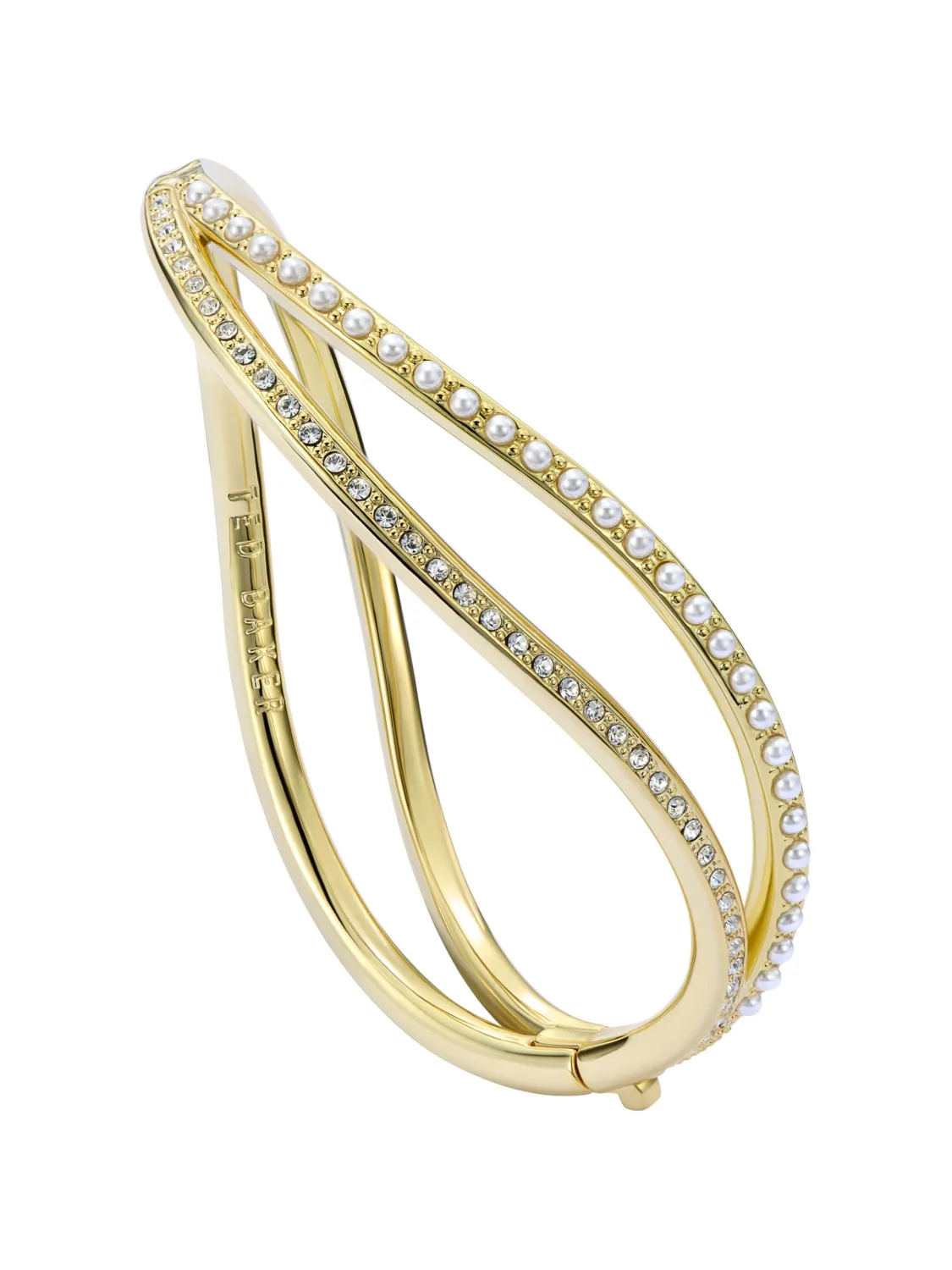 Ted Baker London Wavie Jewelled Wave Hinged Bangle Bracelet for Women