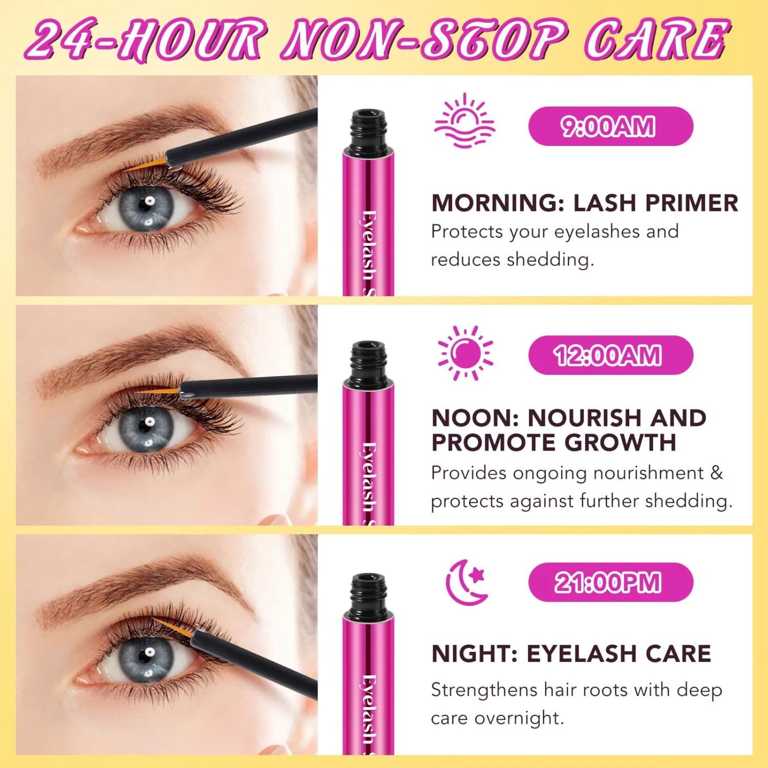 Eyelash Growth Serum, Eyelash Growth Conditioner Advanced Formula for Longer, Thicker & Fuller, Lash Eyelash Growth Enhancing Serum,0.18 Fl Oz