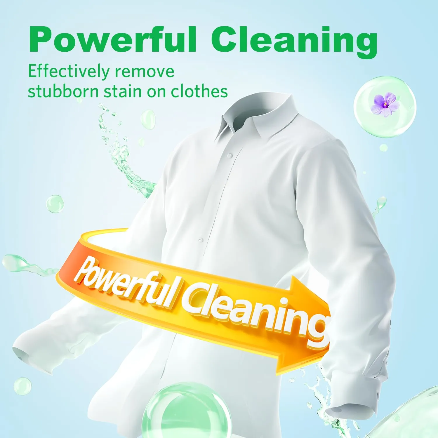 Laundry Detergent Sheets Fresh Scent 120 Loads No Plastic Jug, Travel Laundry Soap Detergent 60 Sheets