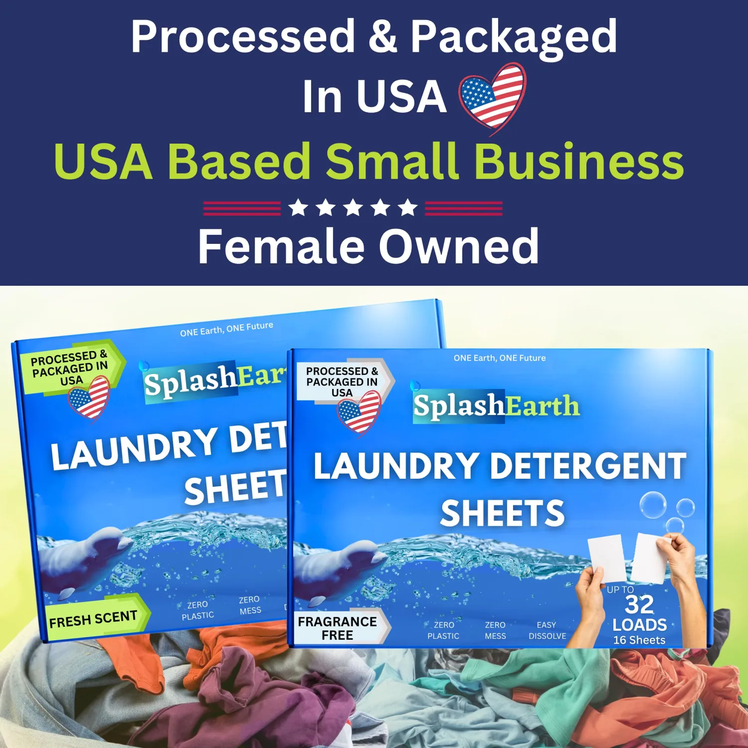 Travel Laundry Detergent Sheets, Liquidless Washer Sheet, Eco Friendly Laundry Sheets Detergent, Hypoallergenic Non Toxic (FRESH SCENT-32 LOADS)