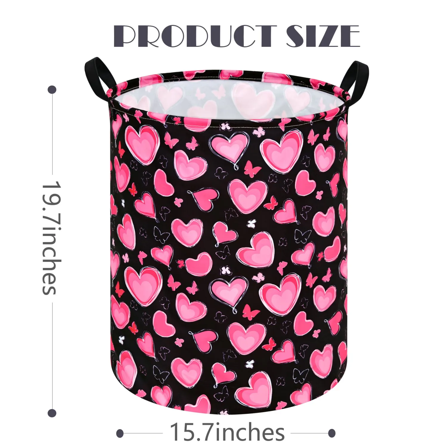 MAIZMZ Girls Storage Basket Kids Hamper Storage Bins Organizer Toy Box Large Canvas Waterproof Laundry Basket for Home/Dorm/Kitchen/Pet/Office/Closet/Shelf/Gift Baskets
