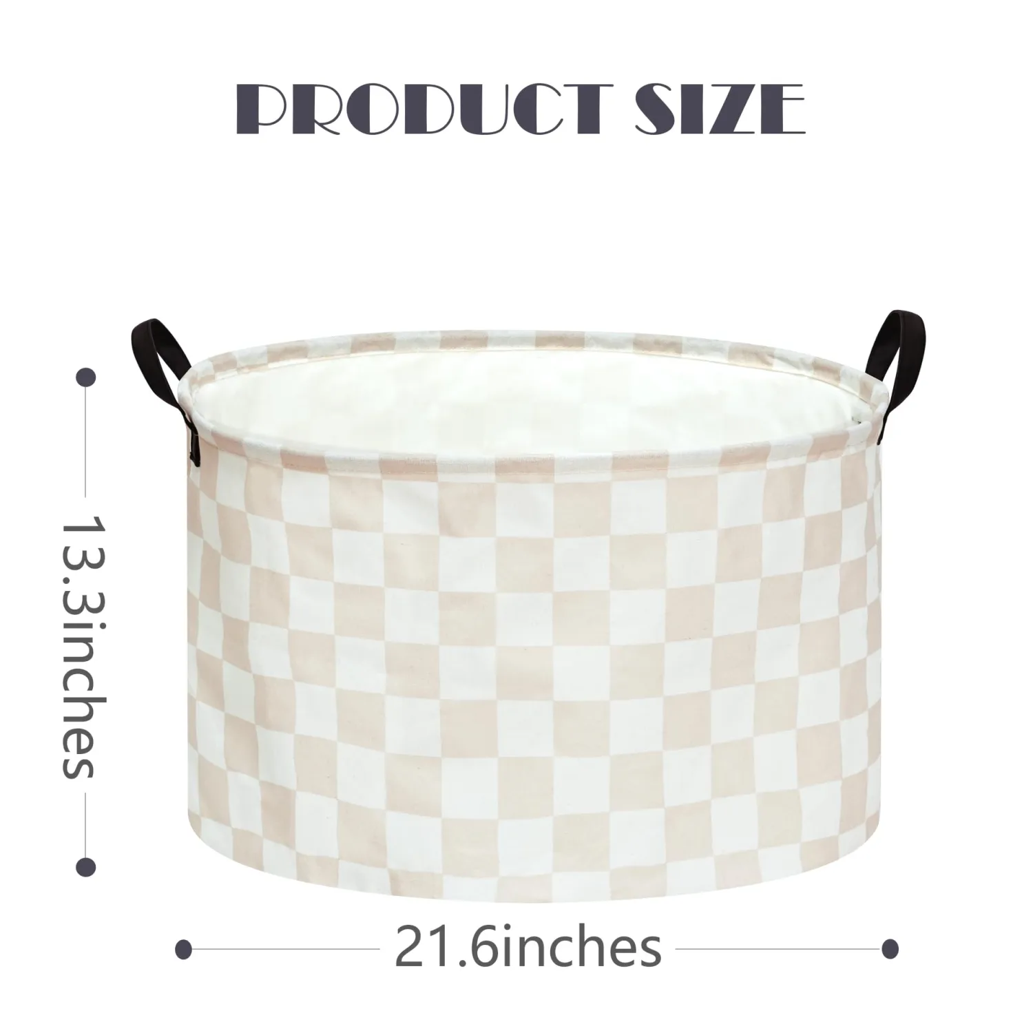 MAIZMZ Checkered Storage Basket Extra Large 80L Kids Hamper Baby Laundry Basket Waterproof Toys Car Organizer Collapsible Canvas for Home/Dorm/Pet/Office/Closet/Shelf/Gift Baskets