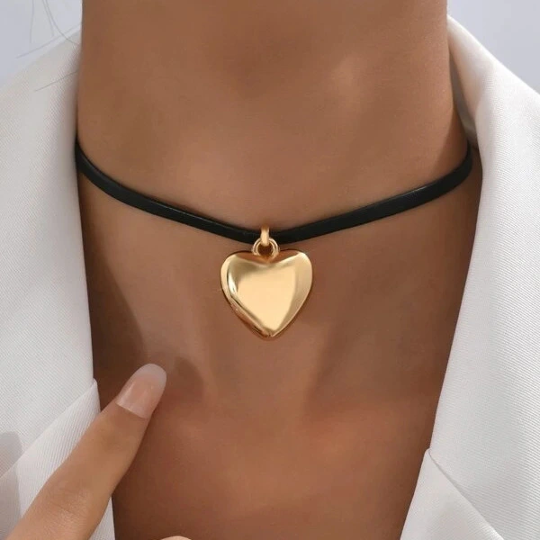 Women's Creative Simple Heart Pendant All-Match Necklace