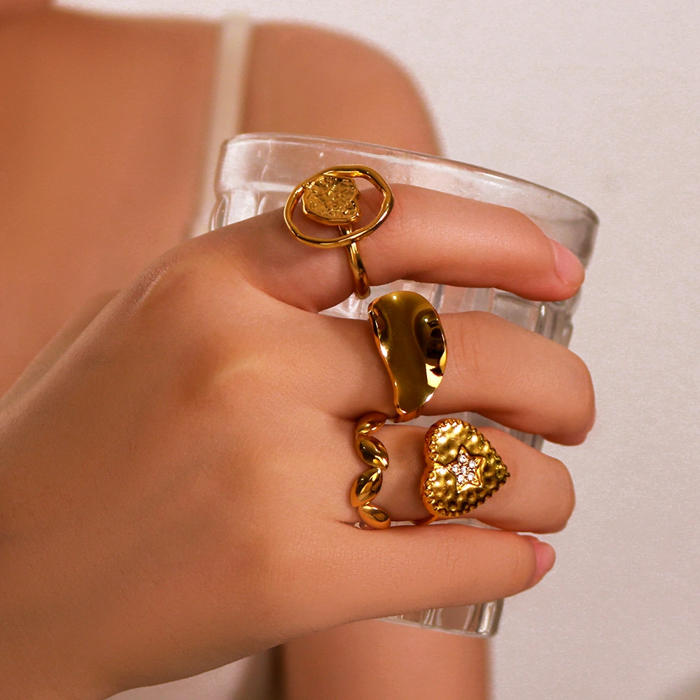 Overseas Sales Luxury High-End Heart-Shaped Ring