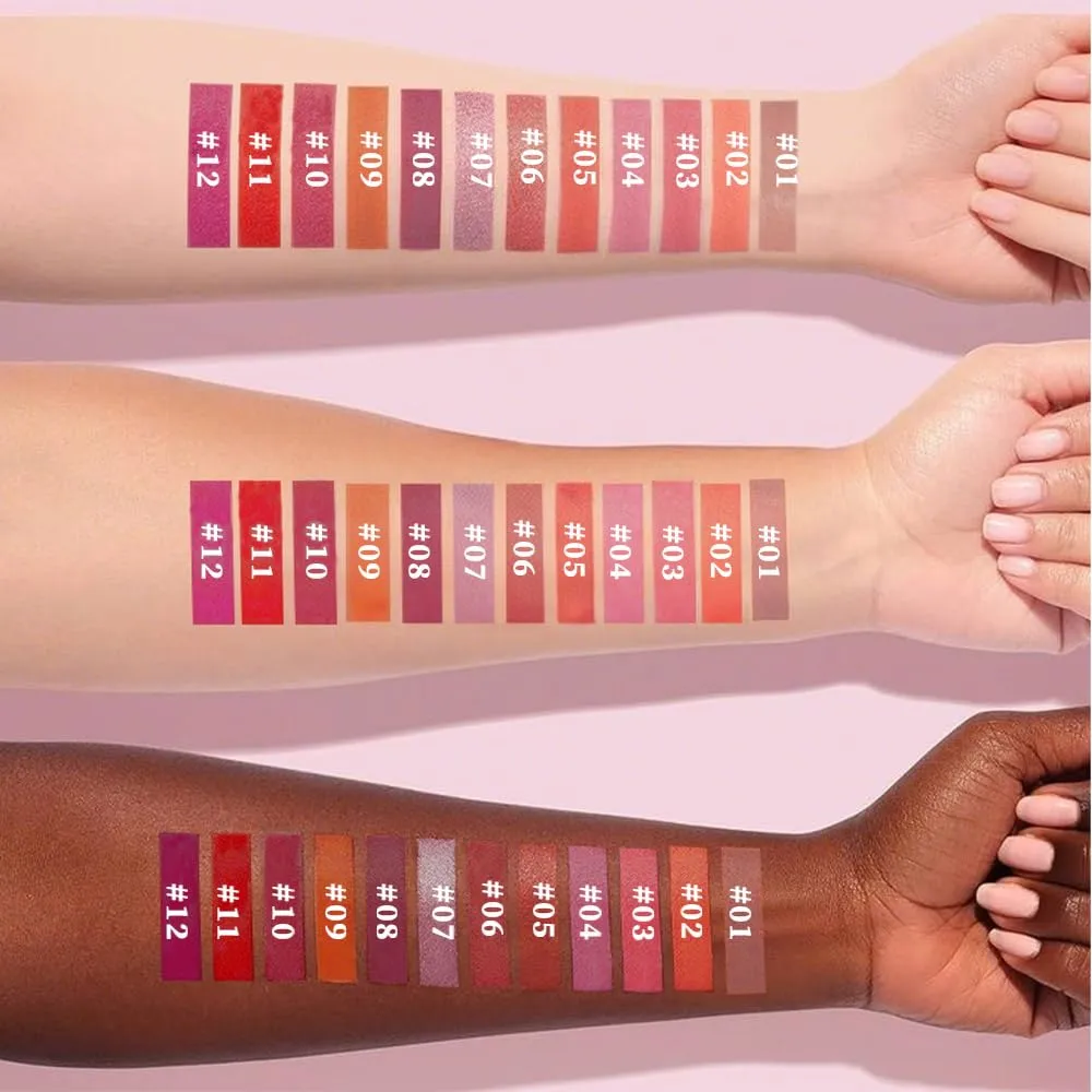 2Pcs Pink Nude & Soft Brown Hydrating Cream Lipsticks Lip Crayon for Women, Non Sticky Lipstick Longwear Lip Liner Crayon Set, Natural Creamy Lips Stick Moisturing Nourishing Lips Balm Stick Set, B