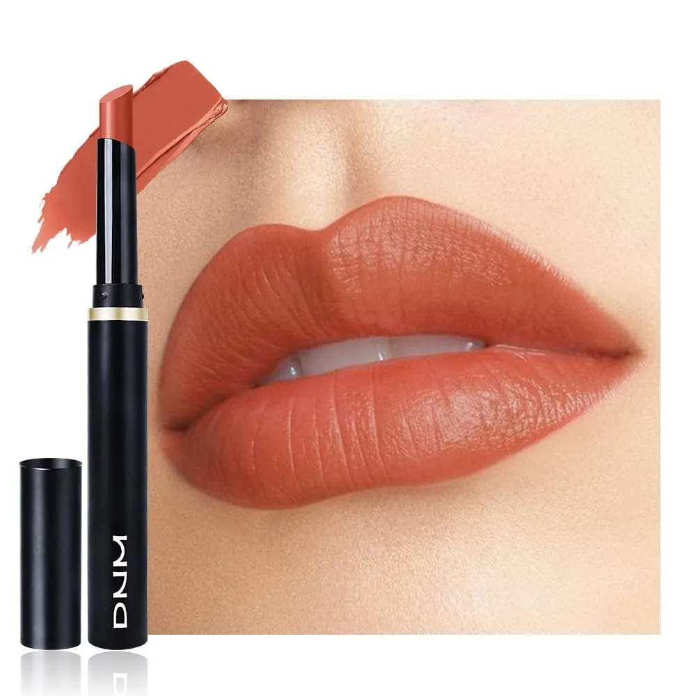 evpct Orange Velvet Matte Lipstick, High Pigmented Slim Lipstick Long Lasting Waterproof for Women Gift, Velvet Silky Lip Stick Stain Color Makeup Blendable 24 Hours Original Makeup Labiales, 895#