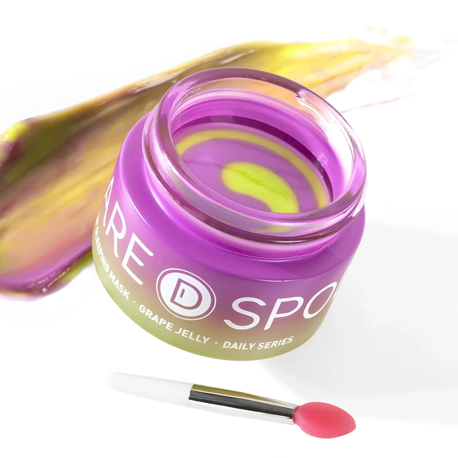 SPODARE Grape Lip Mask, Hydrating Overnight Lip Sleeping Mask, Lip Moisturizer for Dry Cracked Lips Care, Dual-Color Lips Balm for Nourishing and Softening Lips, Minimizes Fine Lines - 12g