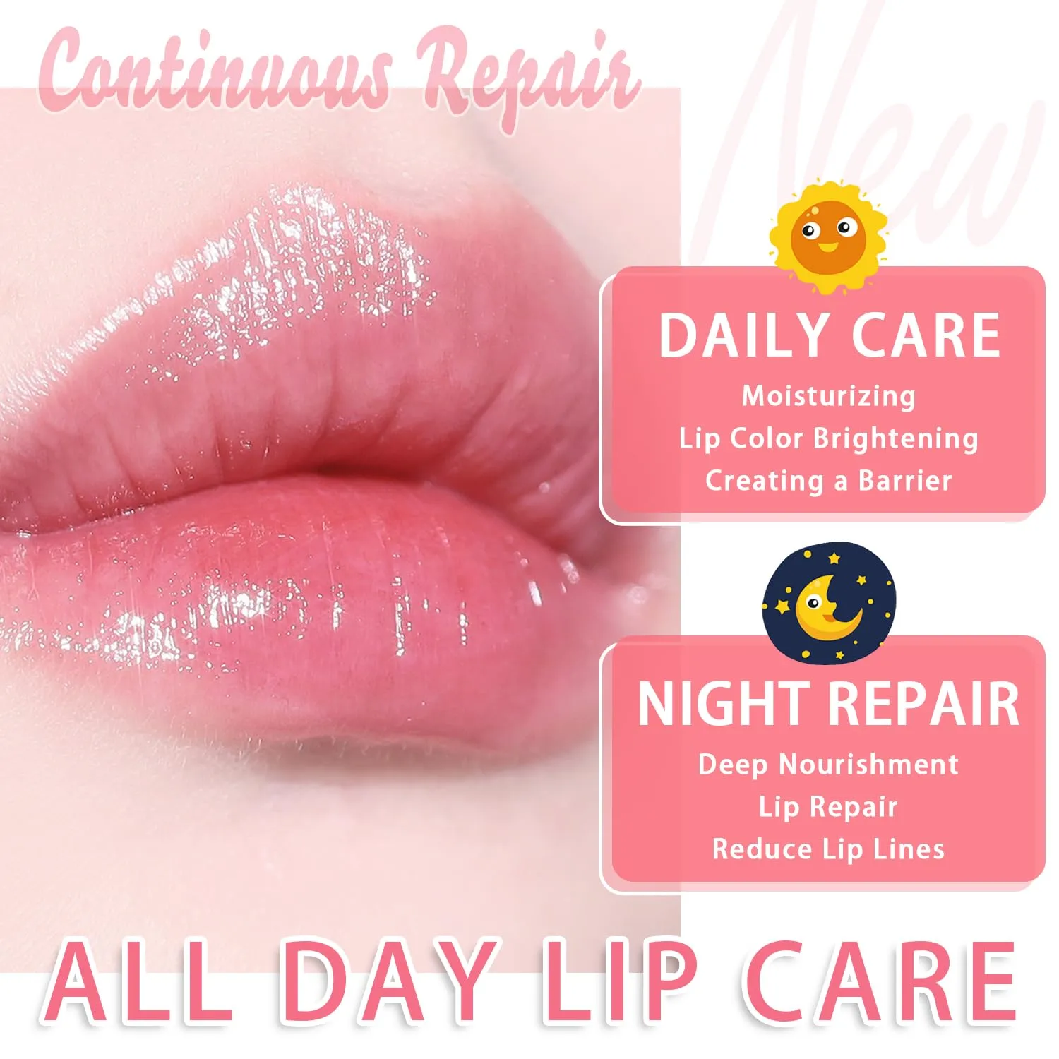 3 PCS Bee Lip Balm Honey Pot, Watermelon & Cherry & Strawberry Lip Mask Overnight Propolis Moisturizing Lip Balm Hydrating Prevention Dry and Crack Lip Scrubs Exfoliator Lip Wrinkle Care (Set C)
